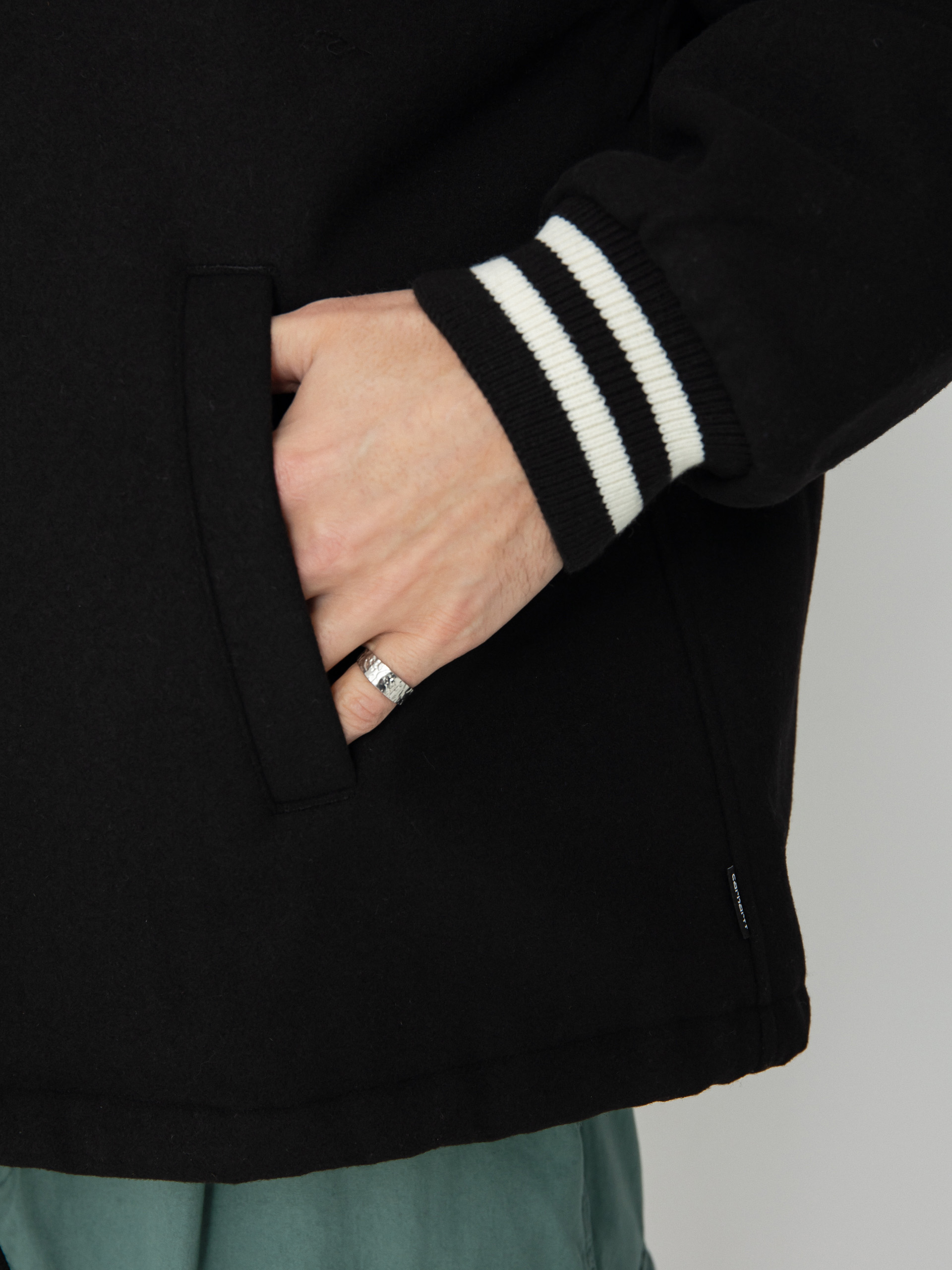 Kurtka Carhartt WIP Wool Coach (black/wax)