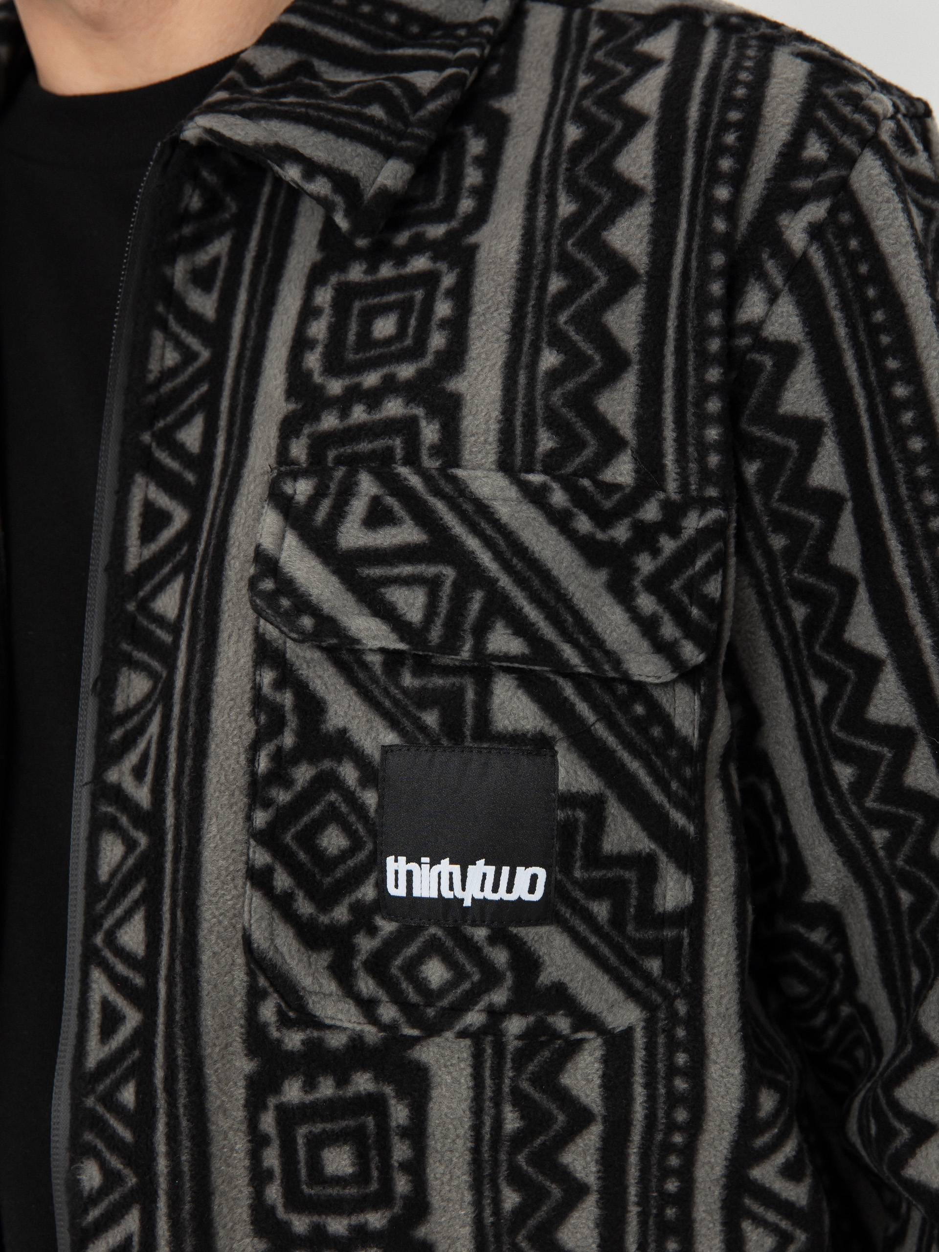 Koszula ThirtyTwo Rest Stop Zip Up (black/charcoal)