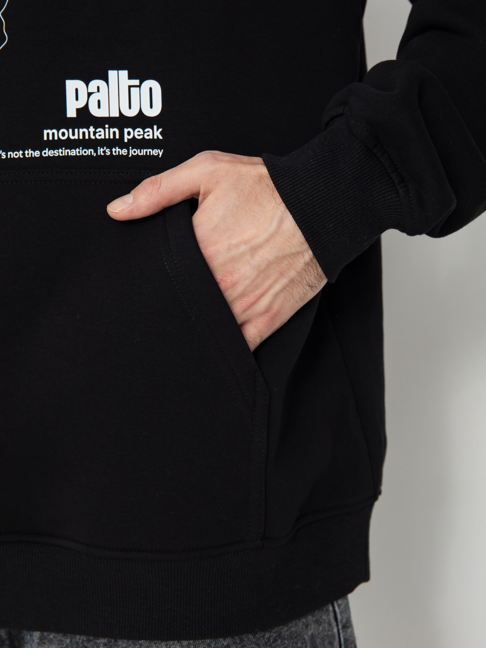 Bluza z kapturem Palto Topography HD (black)