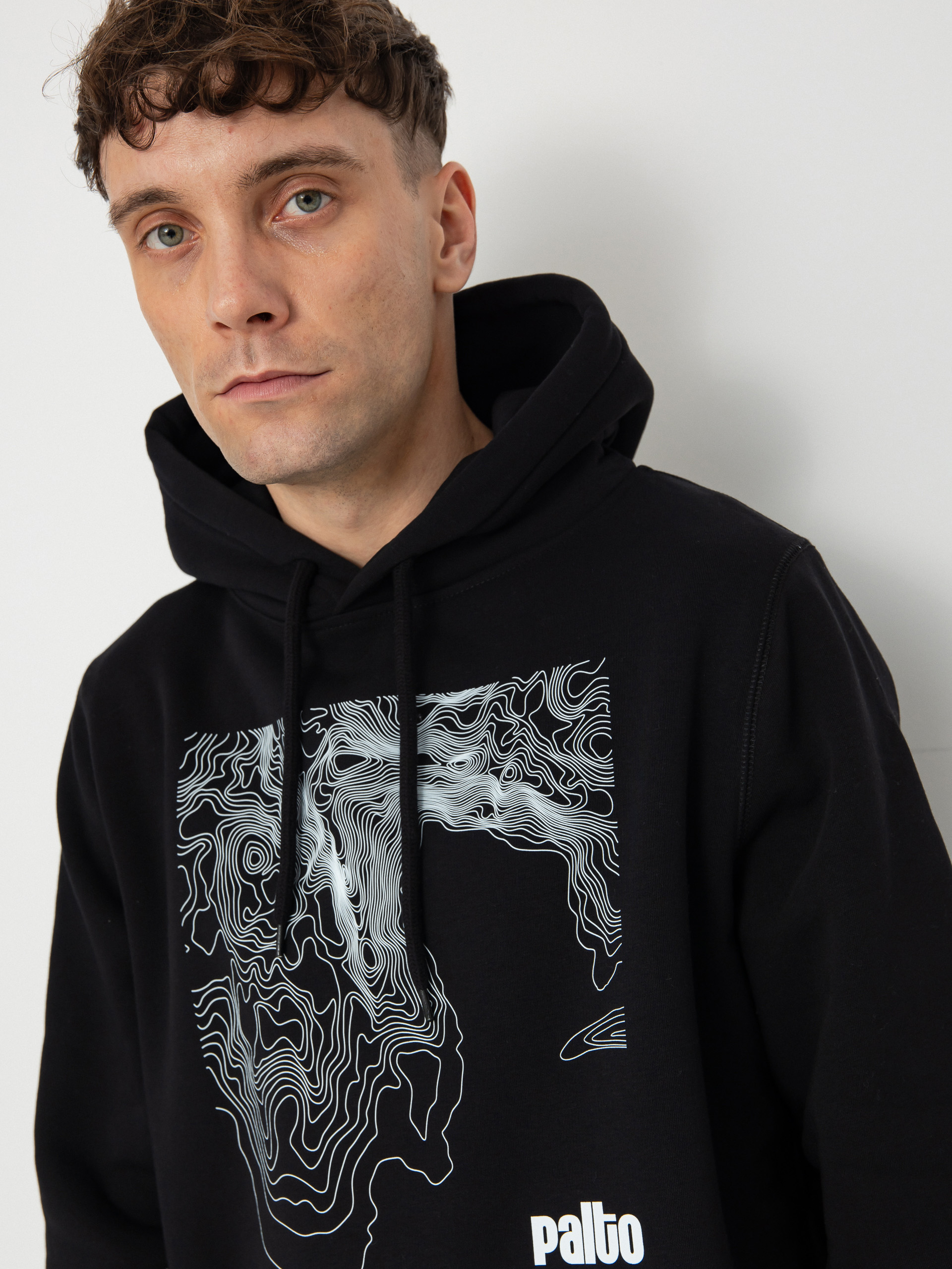 Bluza z kapturem Palto Topography HD (black)