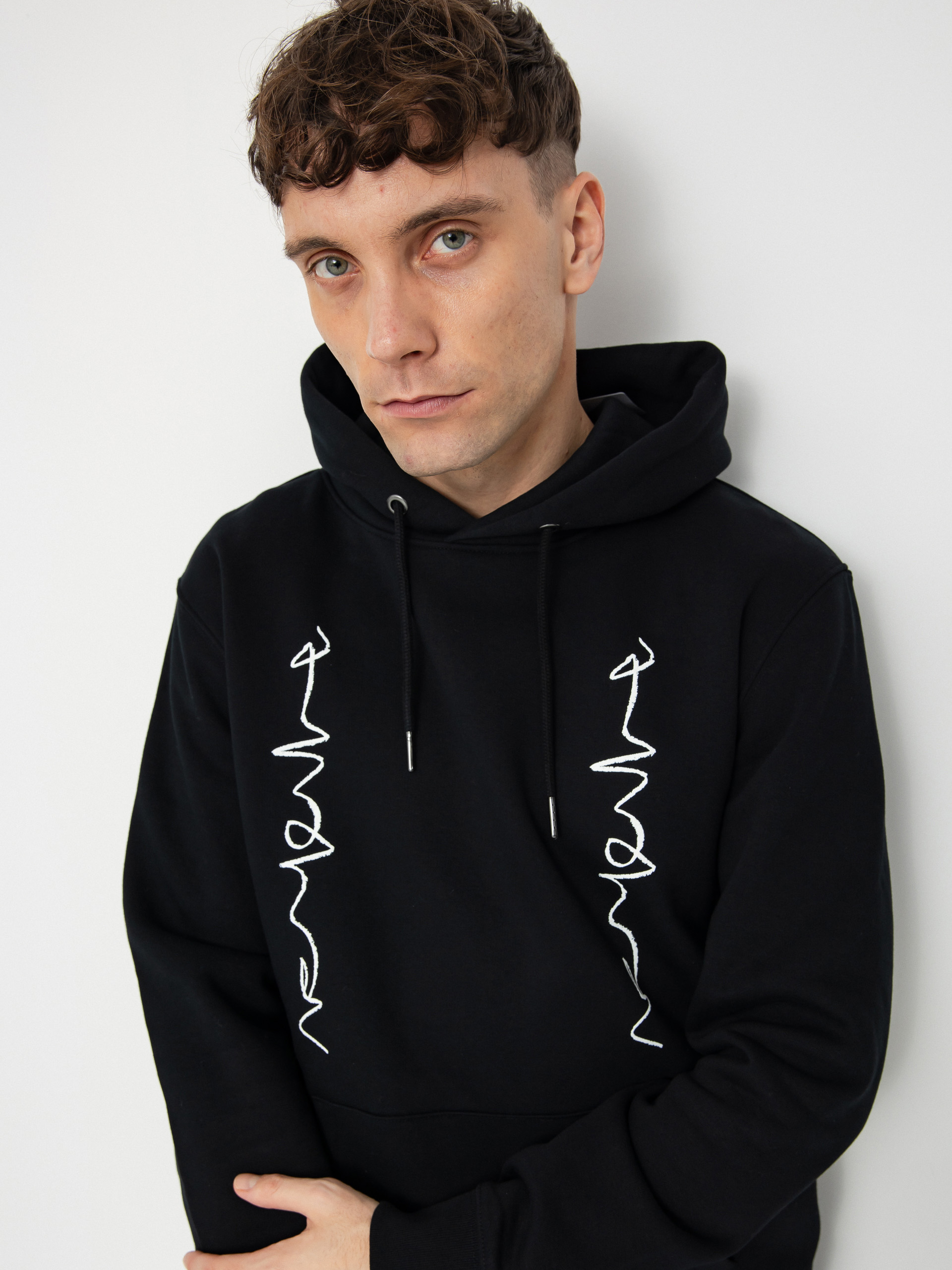 Bluza z kapturem Poetic Collective Crayon Chain HD (black)