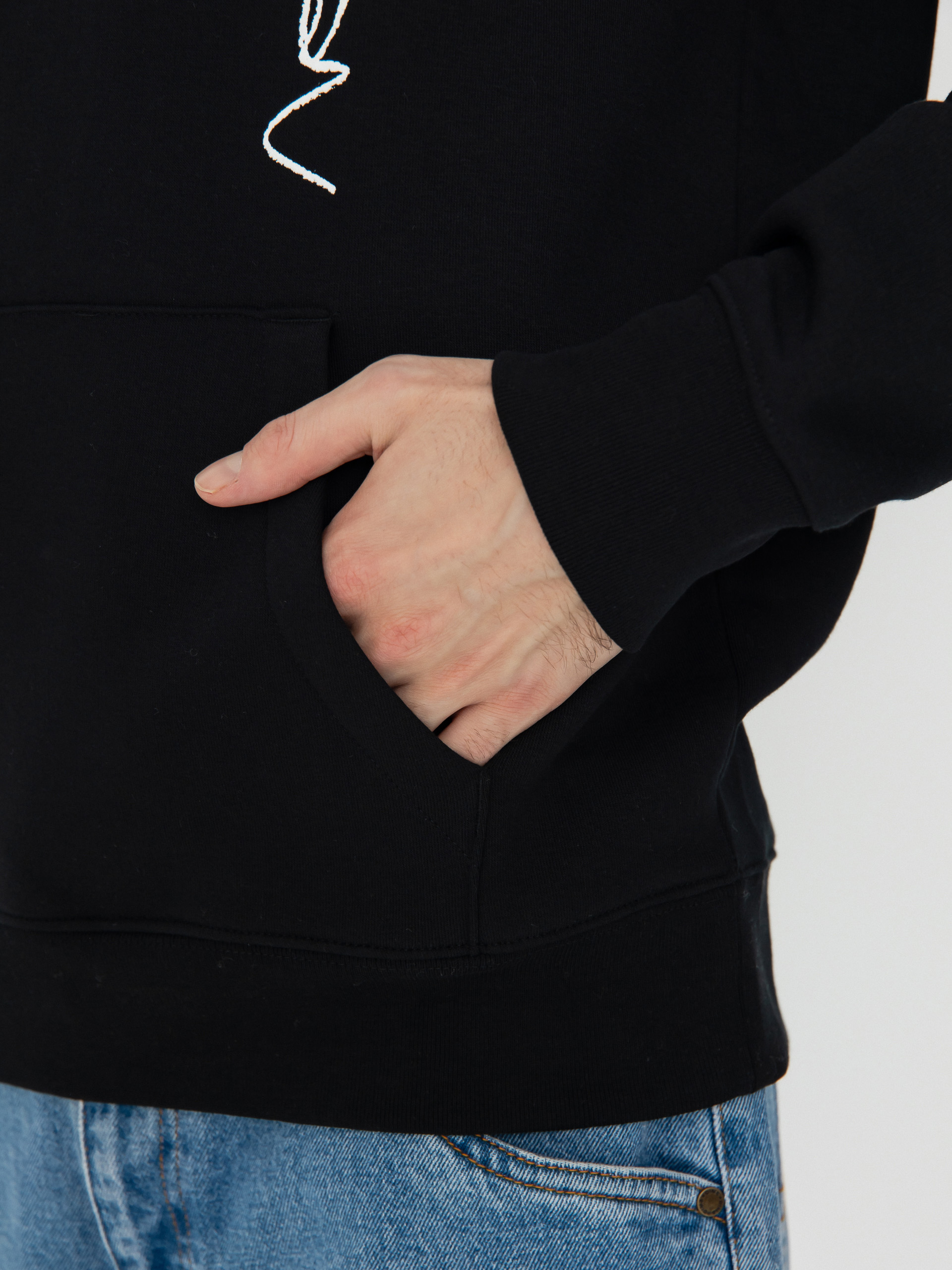 Bluza z kapturem Poetic Collective Crayon Chain HD (black)