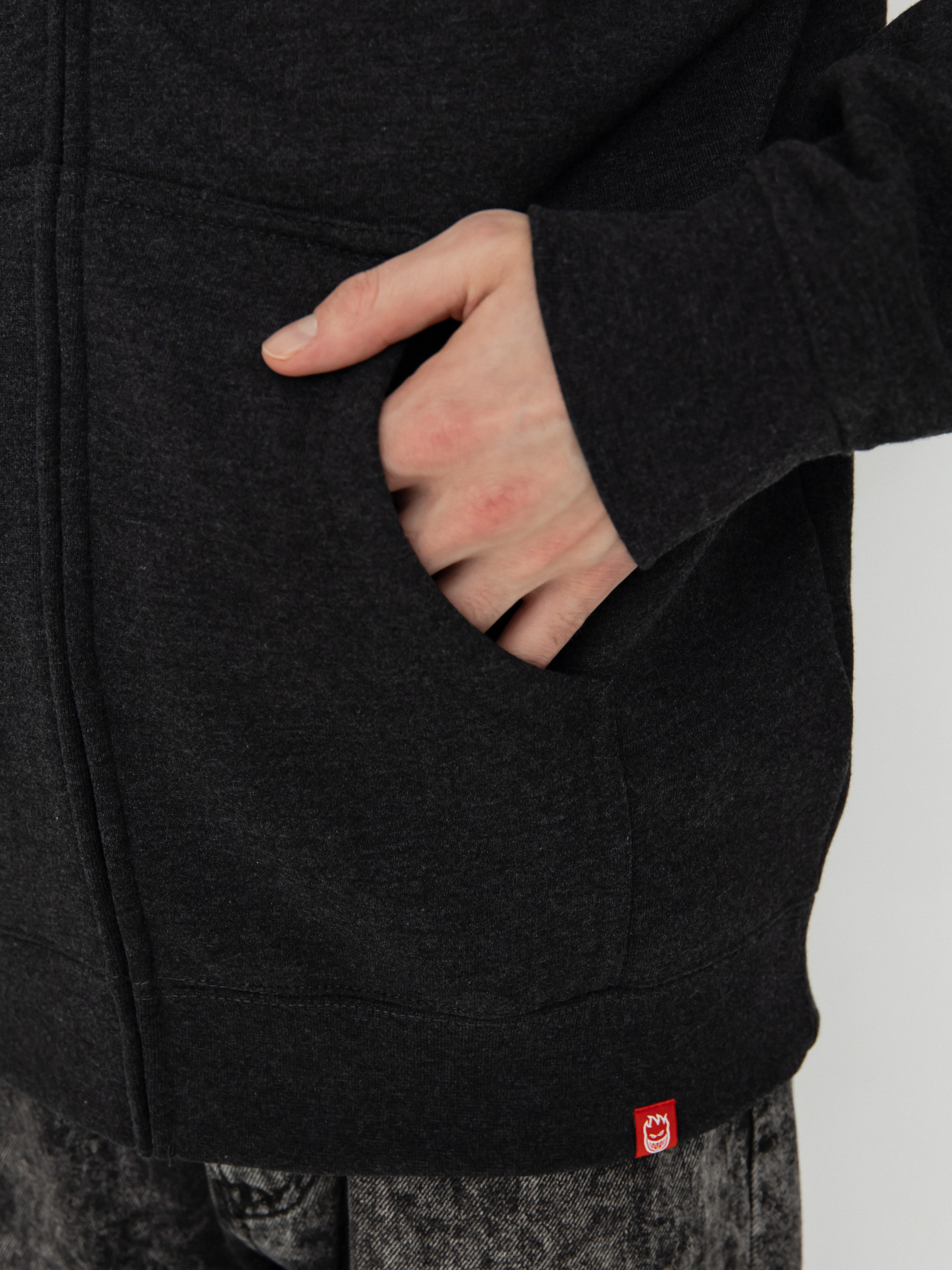 Bluza z kapturem Spitfire Yin Yang ZHD (charcoal/black)