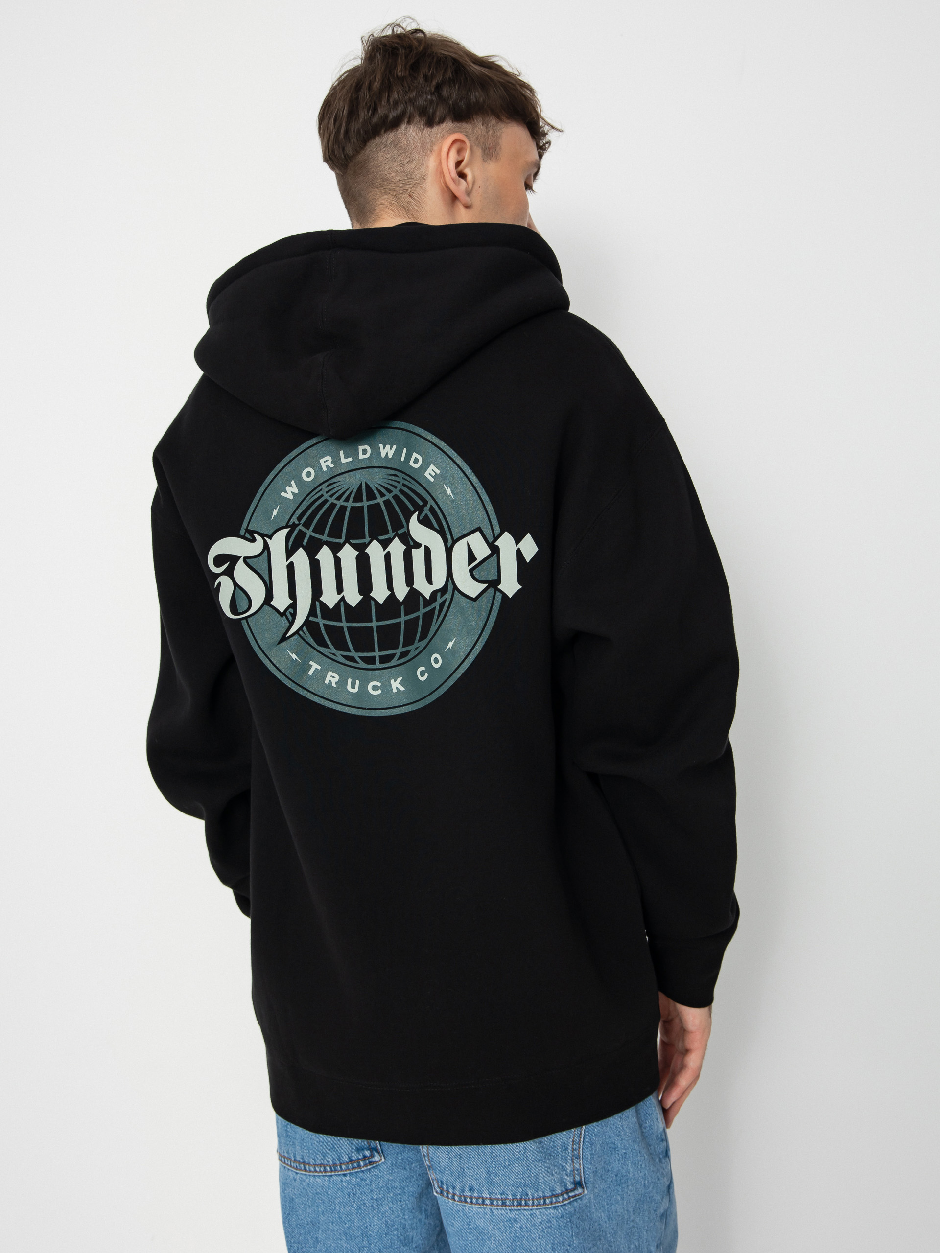Bluza z kapturem Thunder World Wide ZHD (black/grey)
