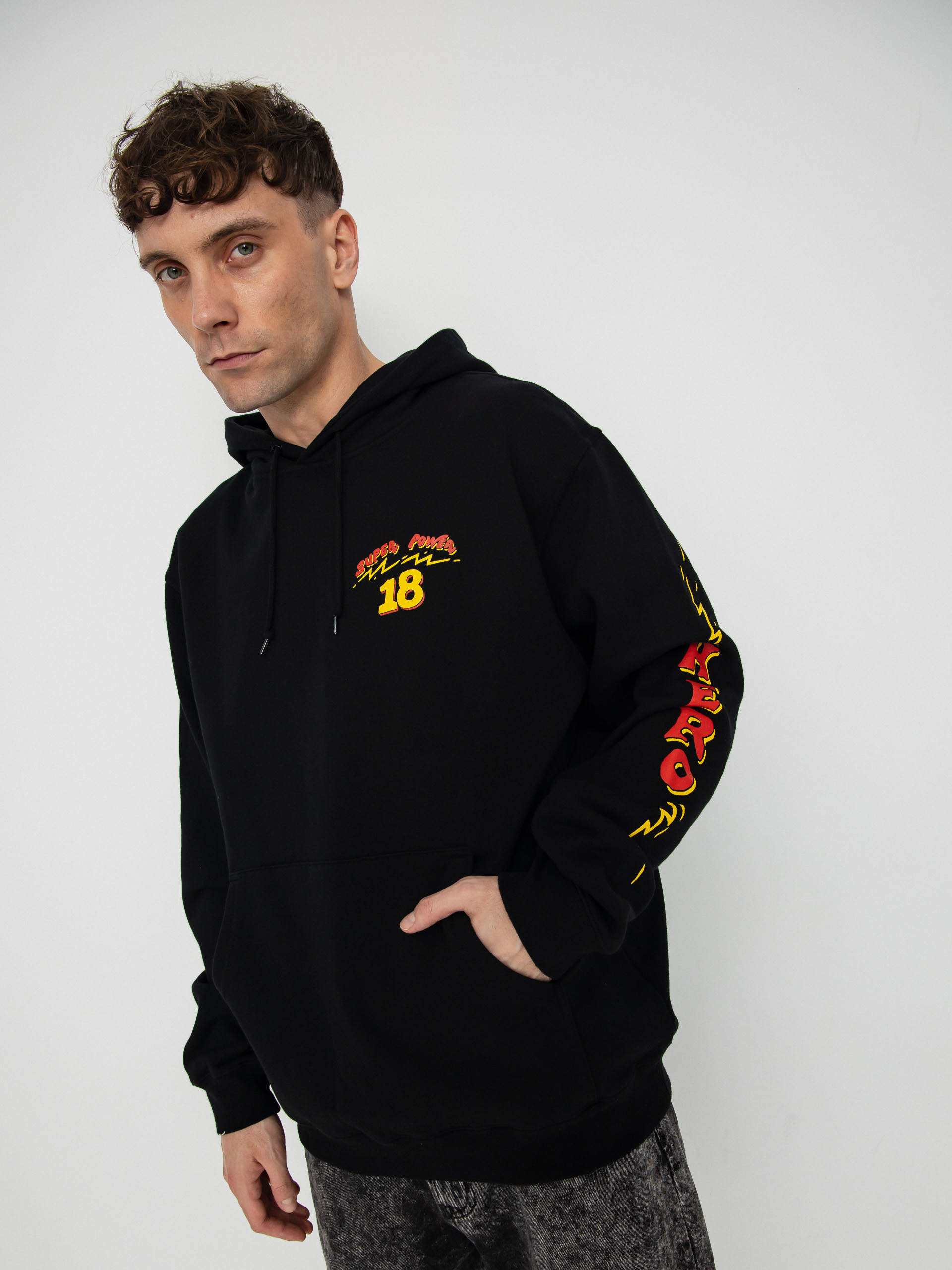 Bluza z kapturem Antihero Super Power 18 HD (black)