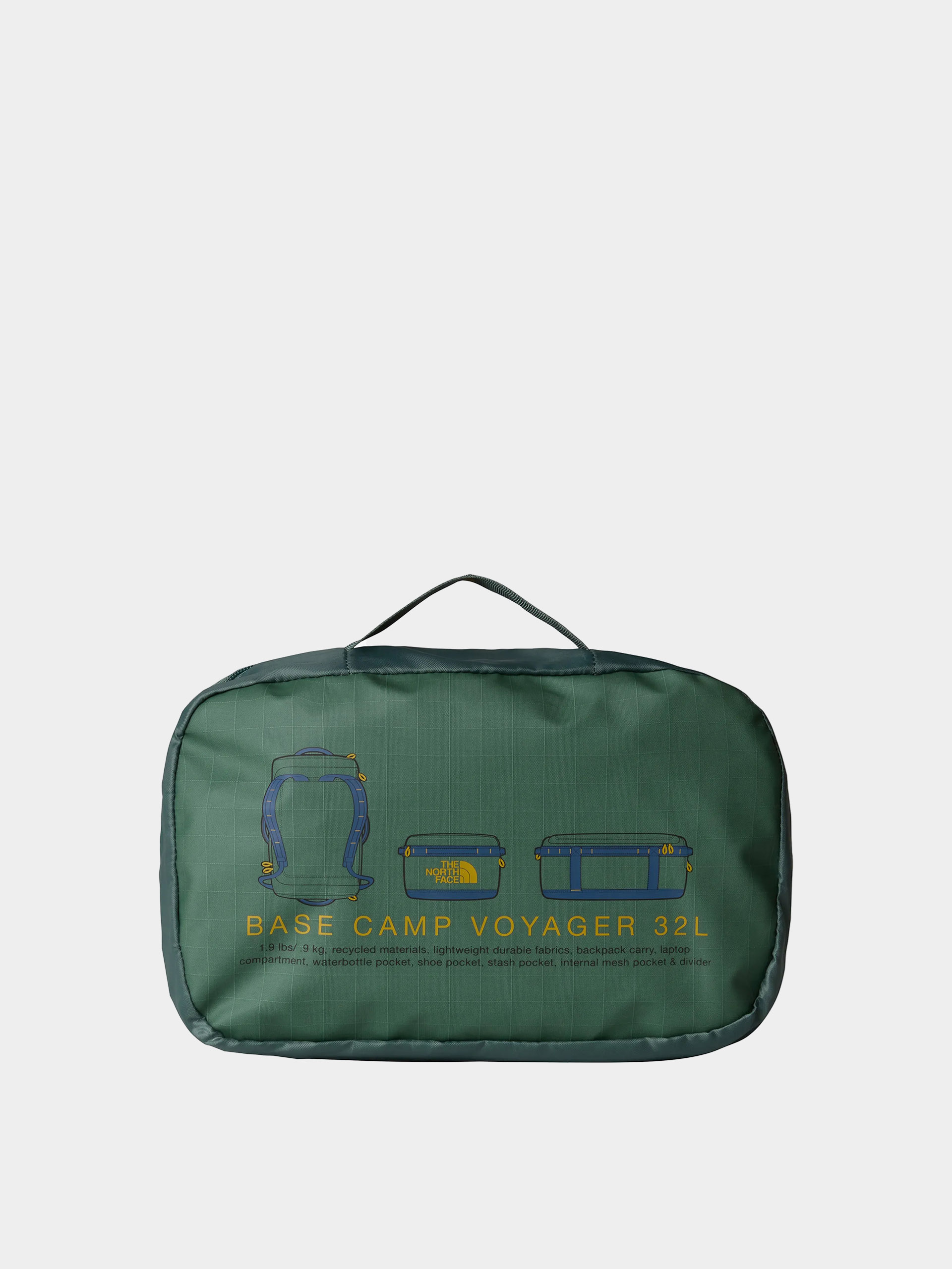 Torba The North Face Base Camp Voyager Duffel 32L (duck green/shady blue)