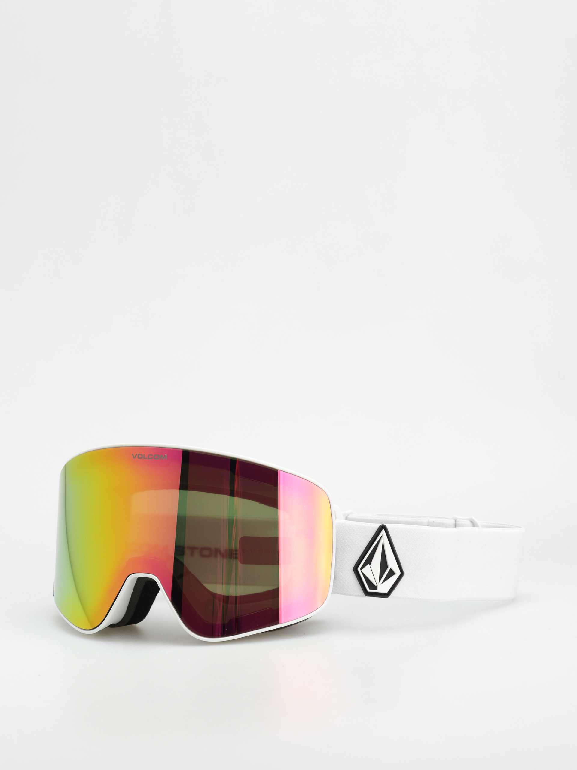 Gogle Volcom Odyssey (matte white/pink chrome+bl yellow)