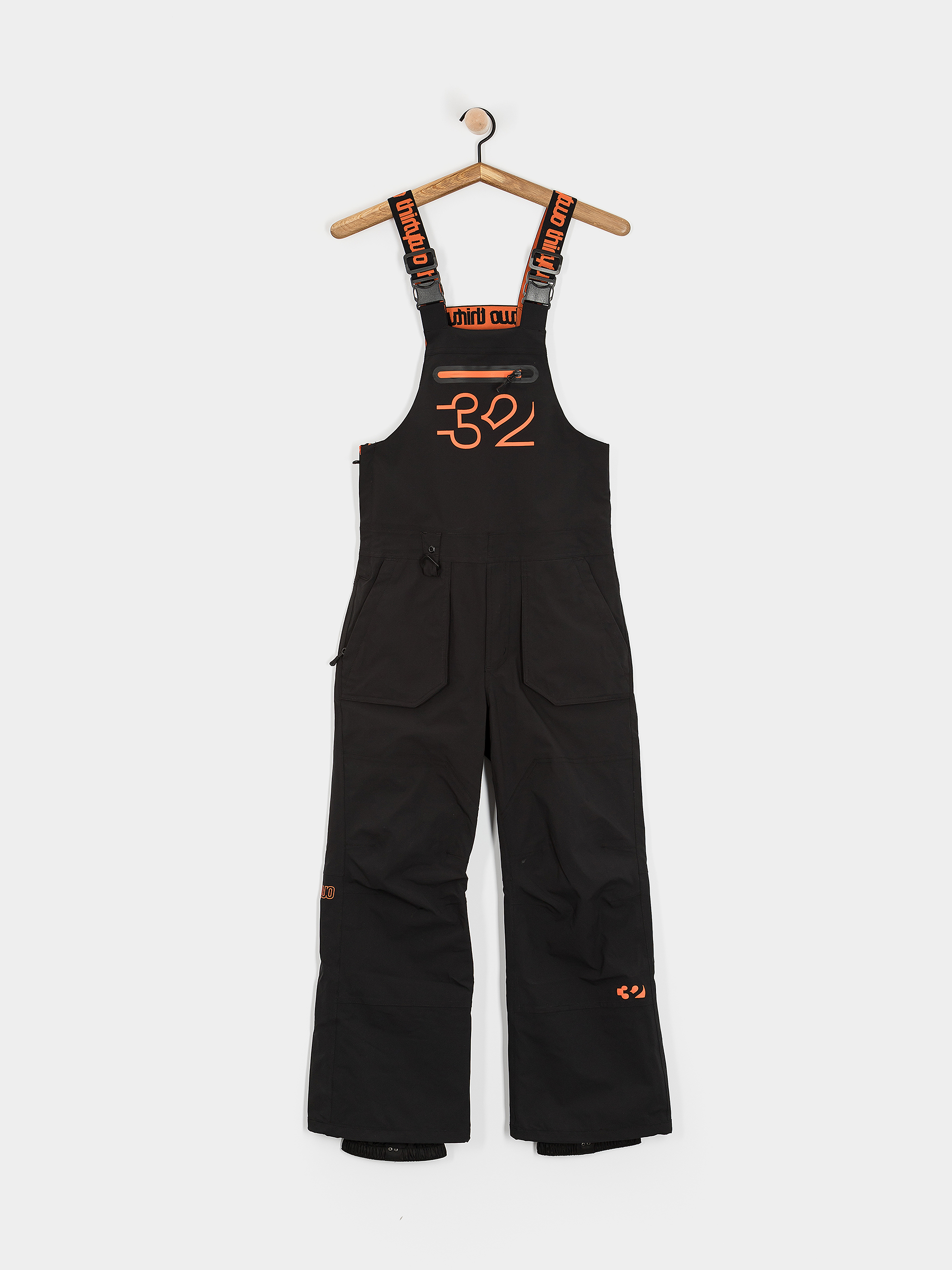 Spodnie snowboardowe ThirtyTwo Youth Basement Bib JR (black/orange)