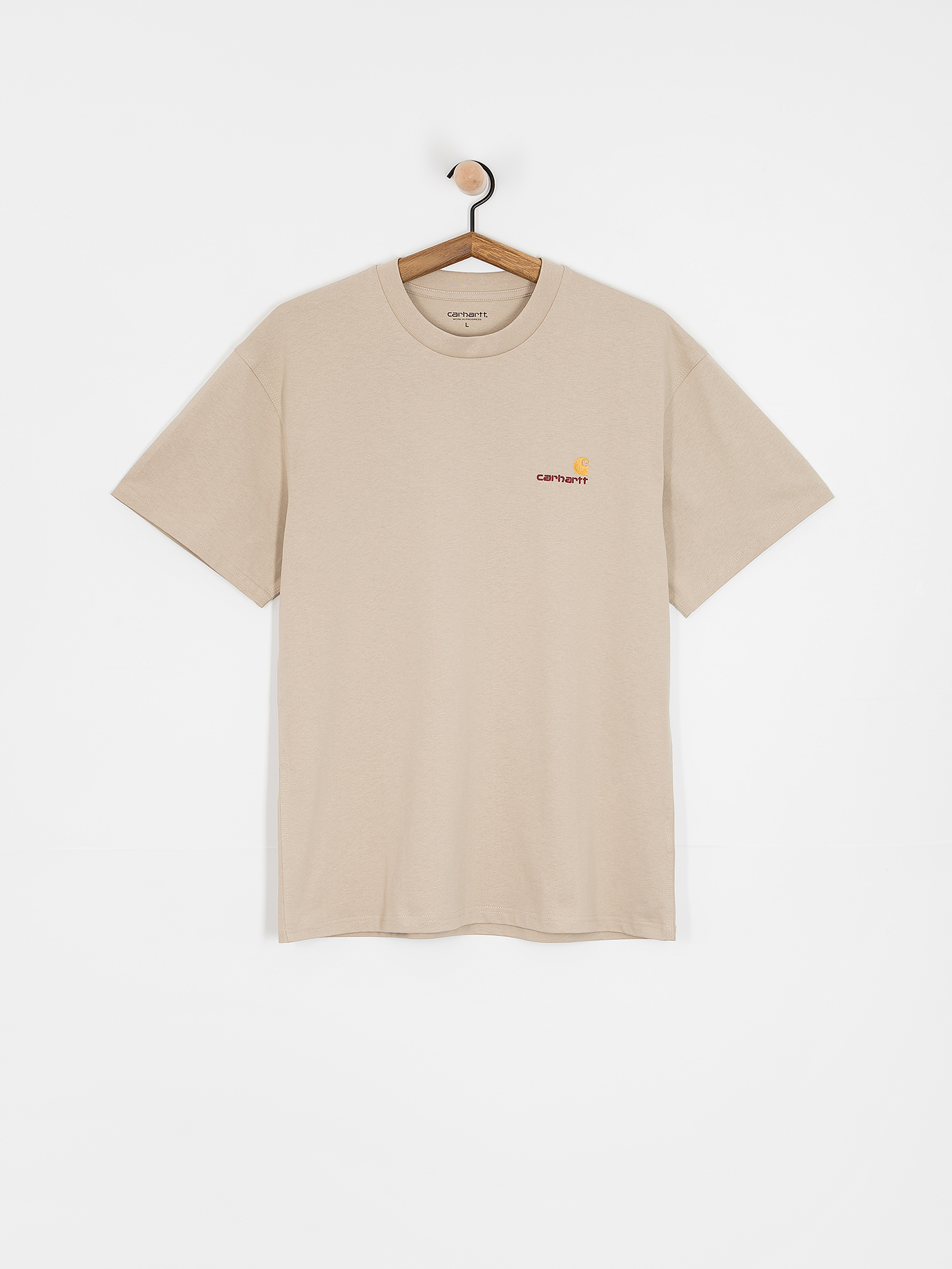 T-shirt Carhartt WIP American Script (fleur de sel)