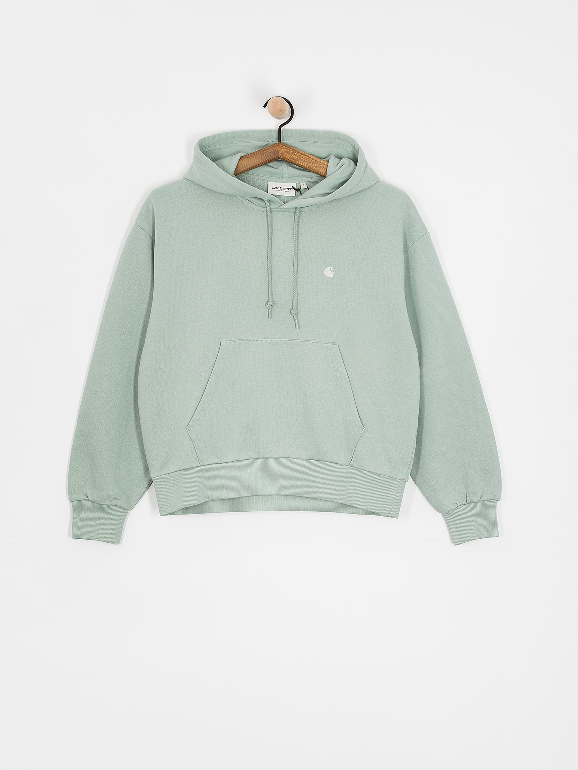 Bluza z kapturem Carhartt WIP Casey HD Wmn (frosted green/silver)