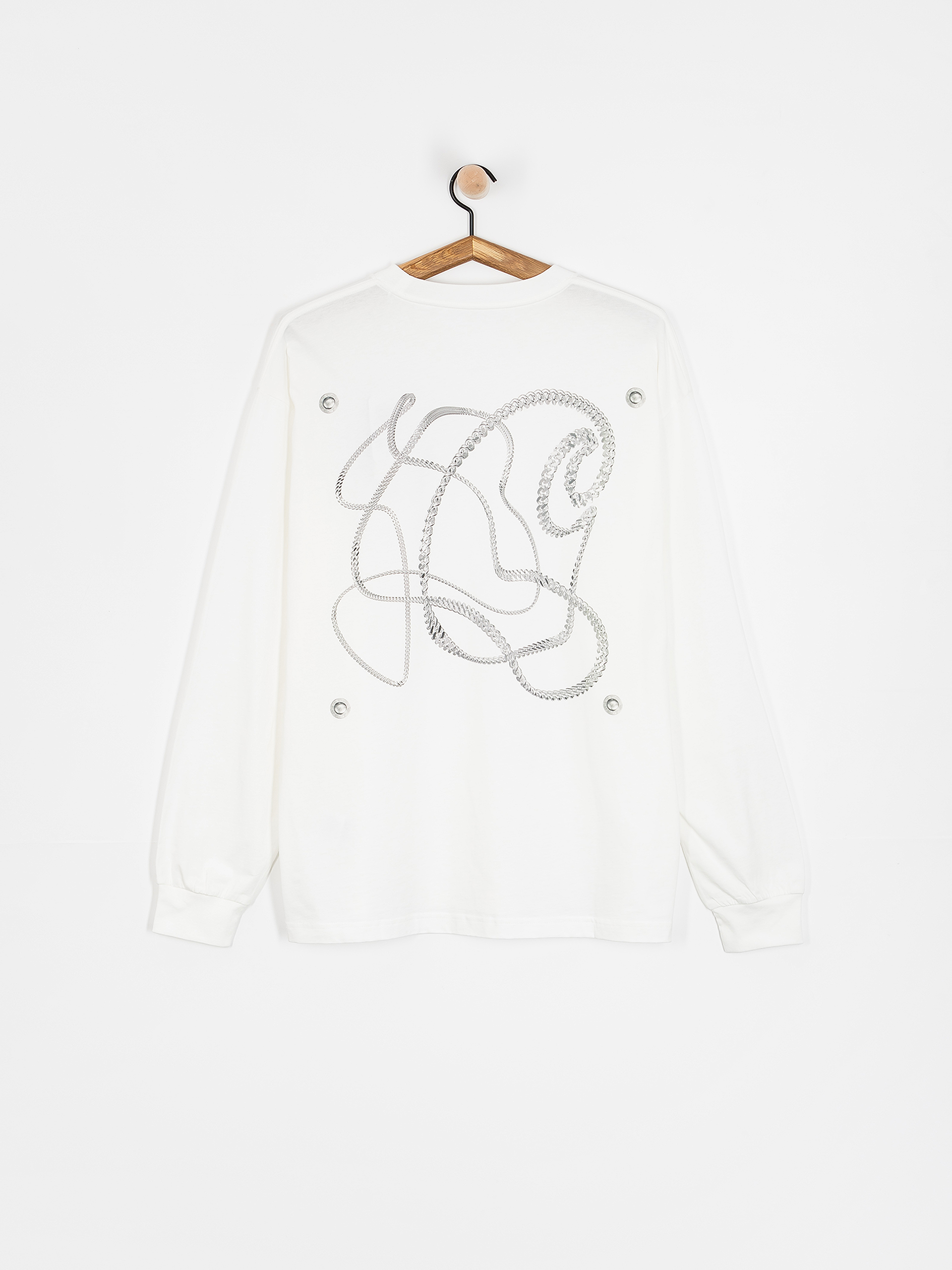 Longsleeve Carhartt WIP Chain Link (white/silver)