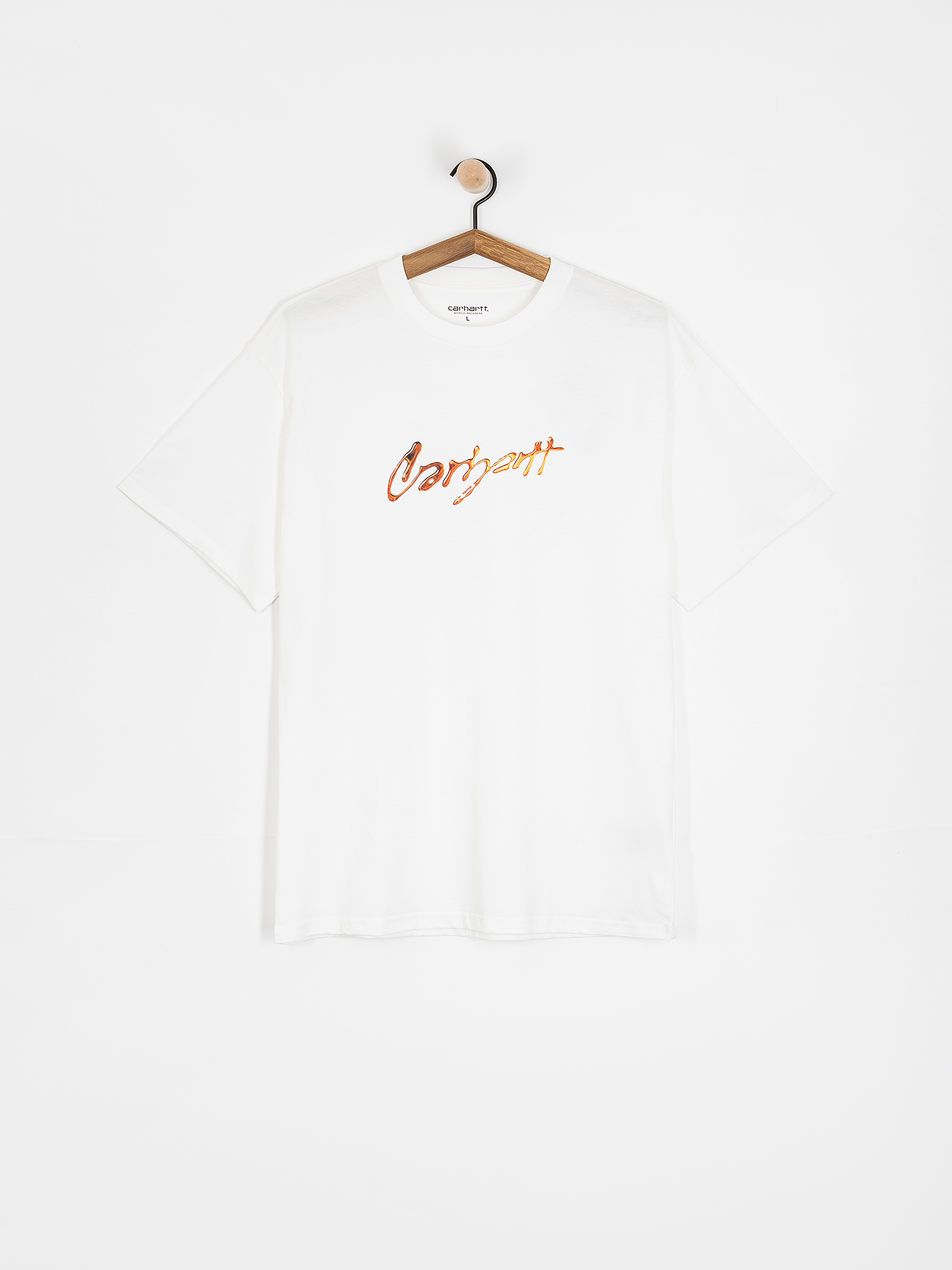 T-shirt Carhartt WIP Drip Script (white)