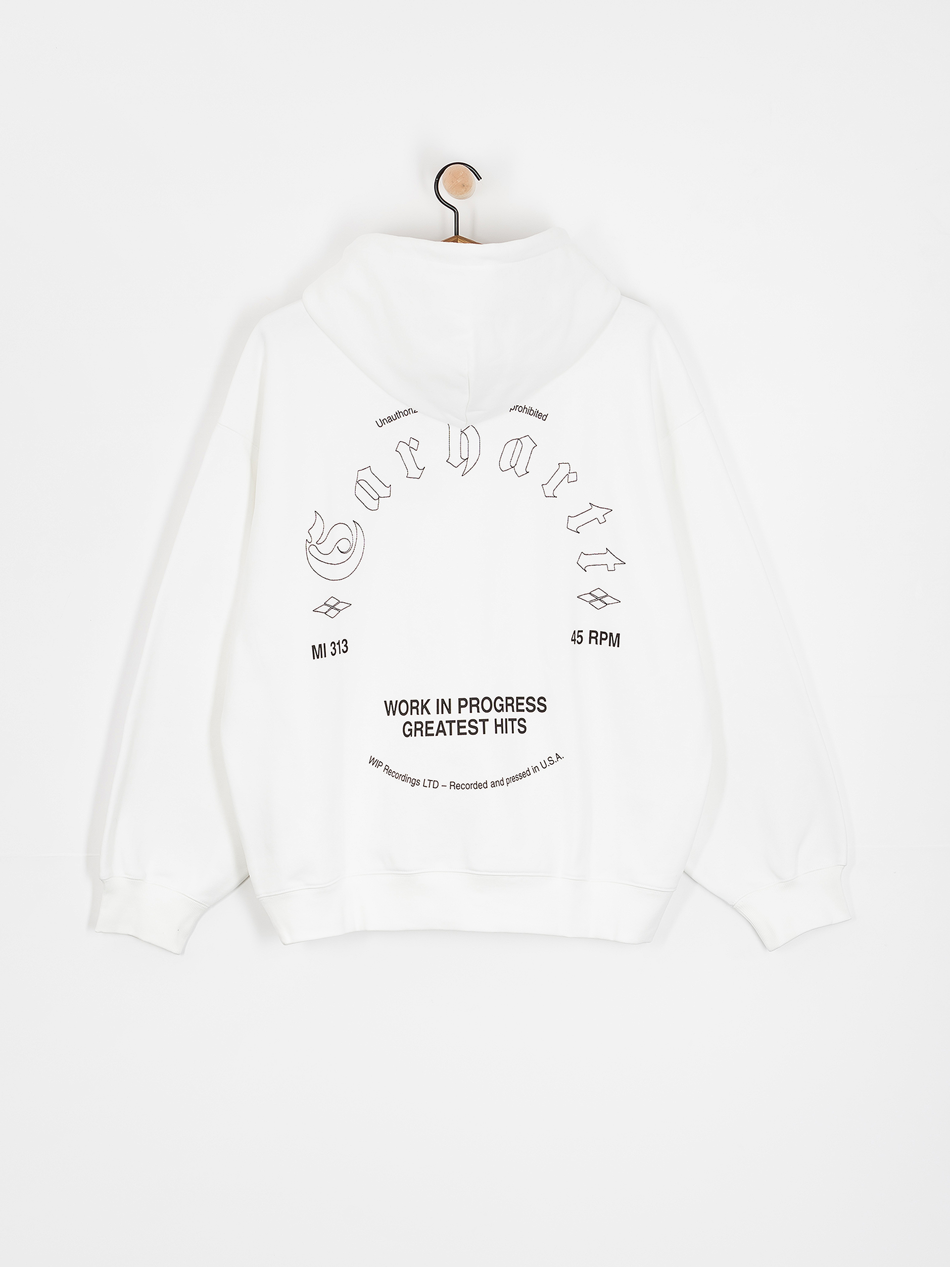 Bluza z kapturem Carhartt WIP Greatest Hits HD (white/black)