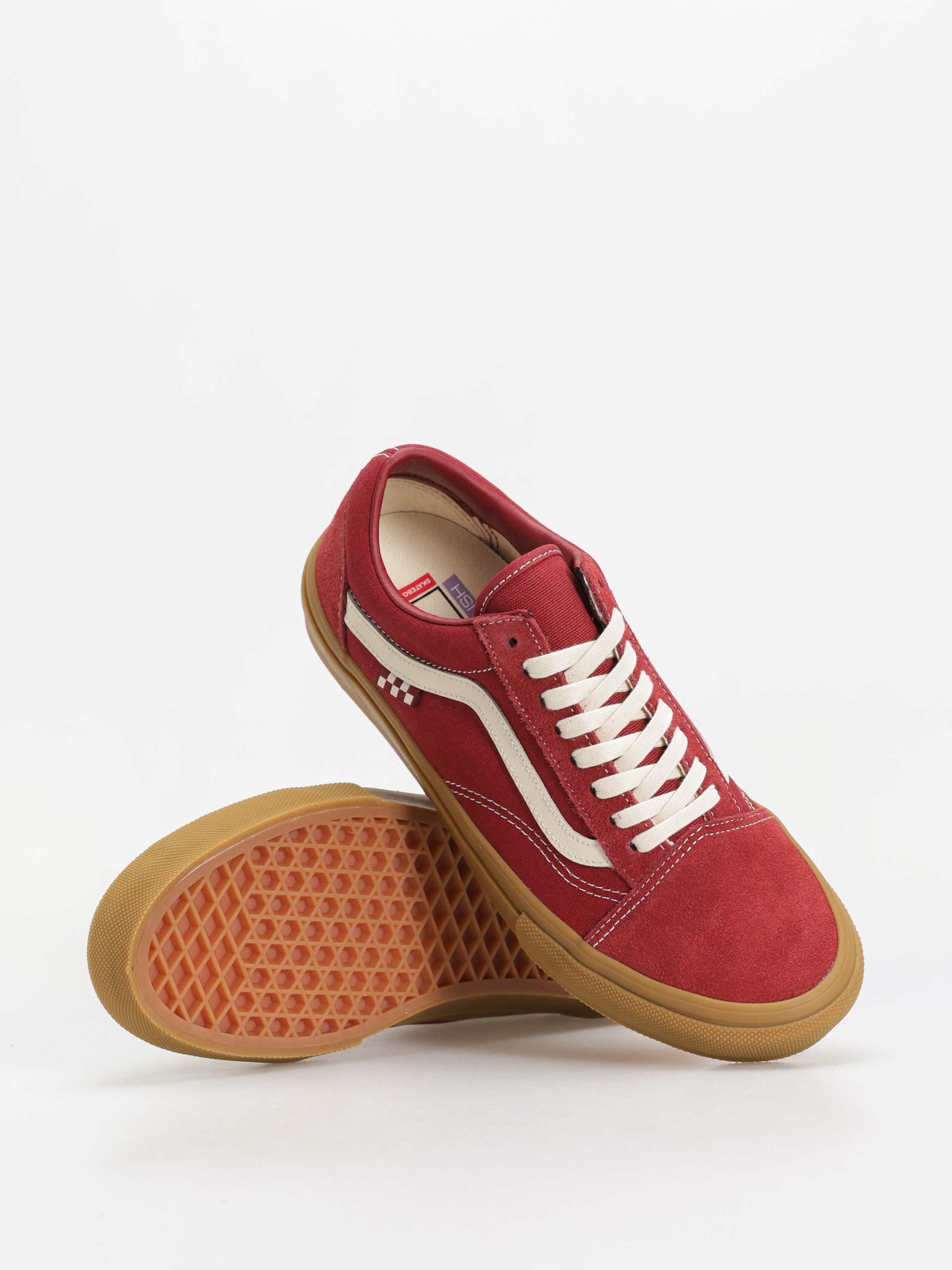 Buty Vans Skate Old Skool (red/gum)