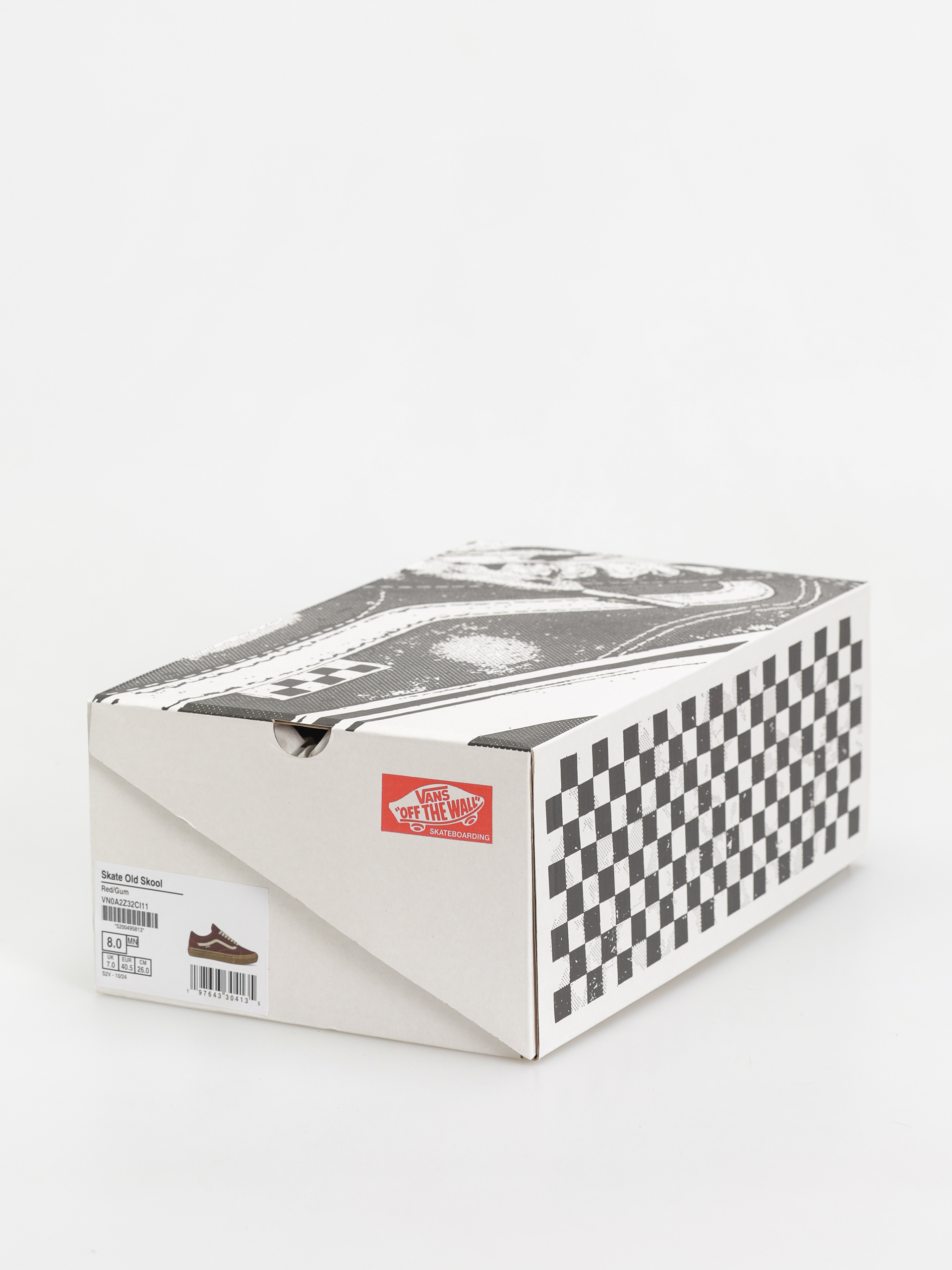 Buty Vans Skate Old Skool (red/gum)