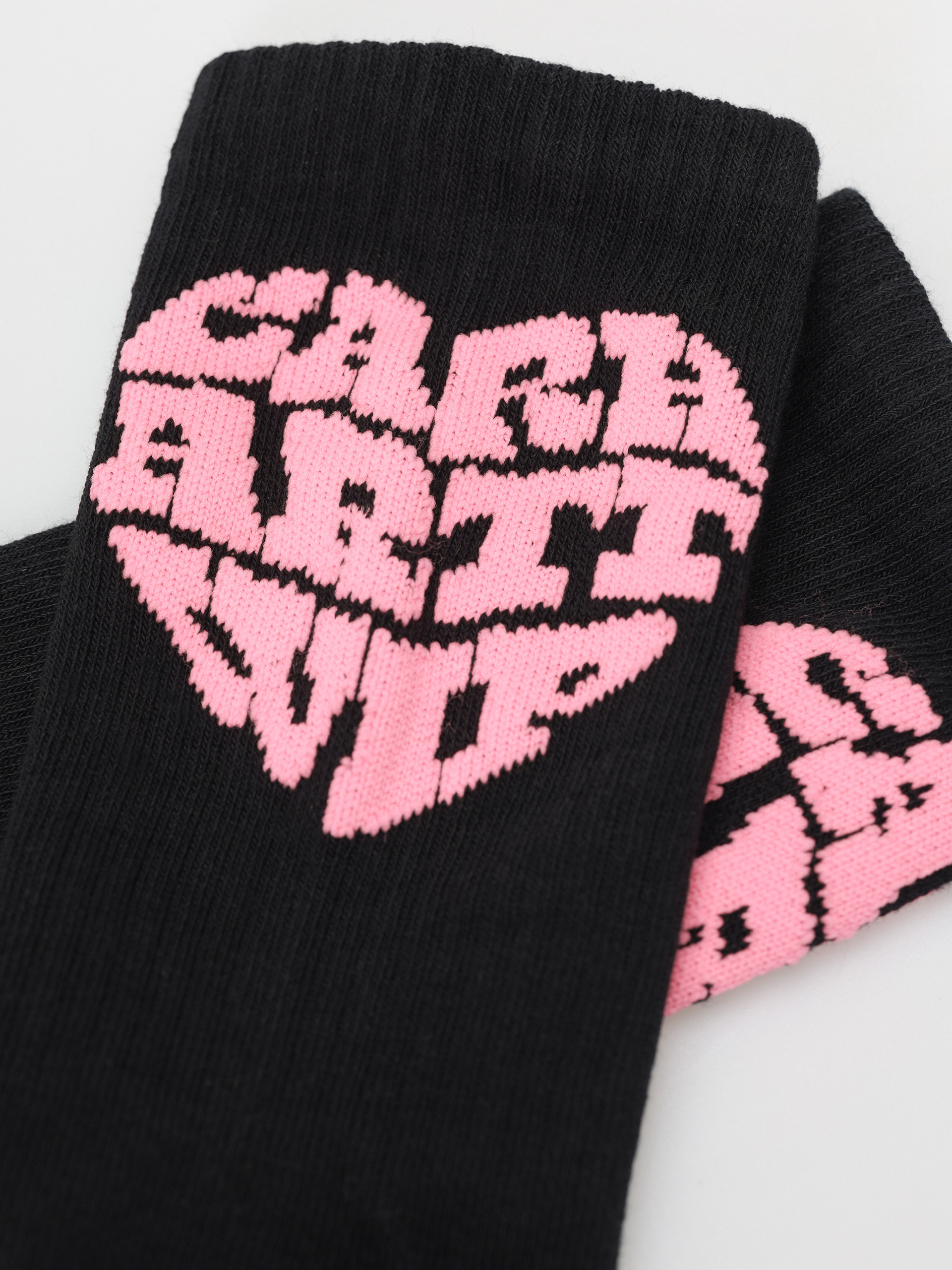 Skarpetki Carhartt WIP Heartbreaker (black/lumo pink)