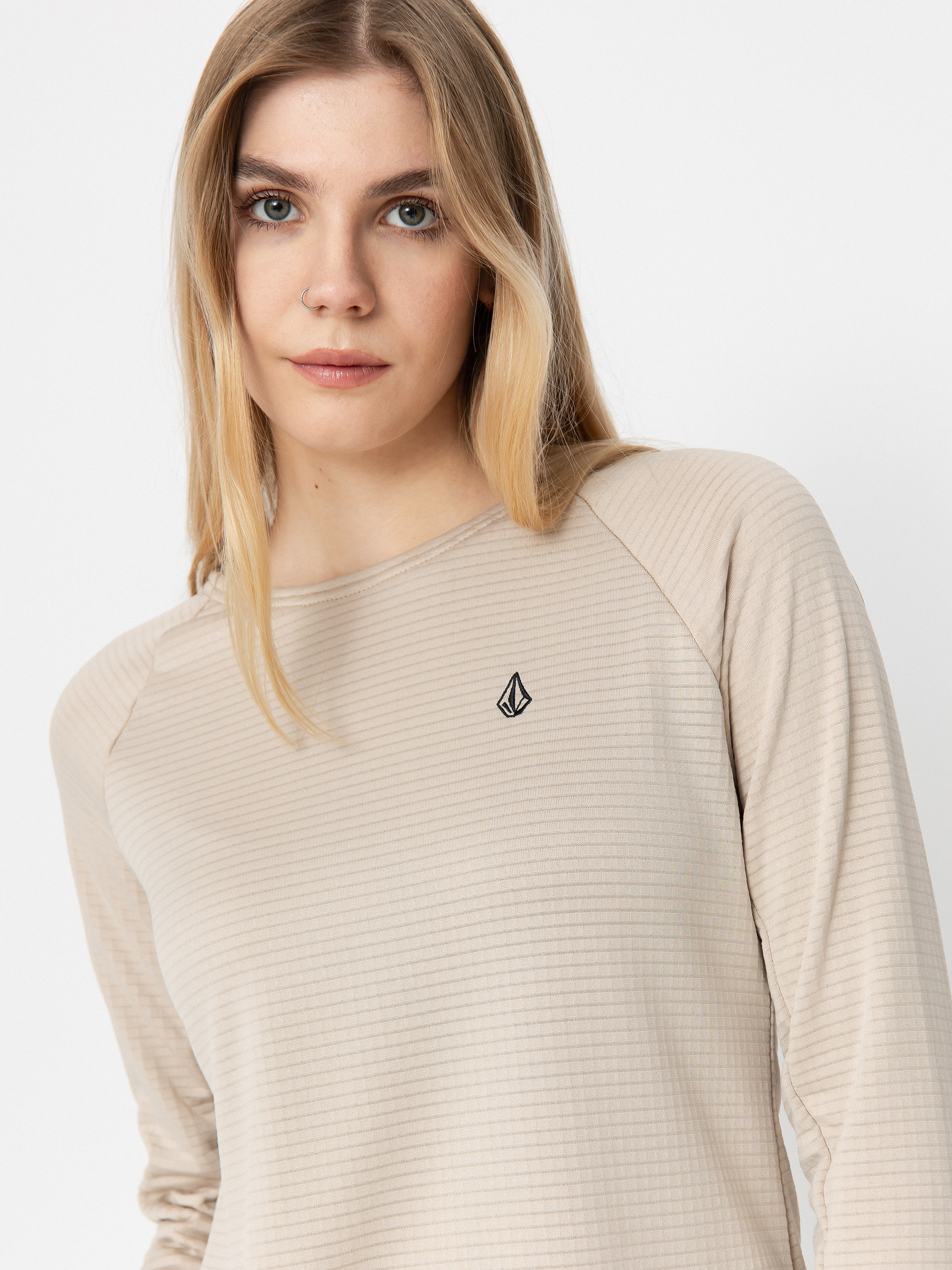 Damska Bluza aktywna Volcom Gridlock Crew (stone)