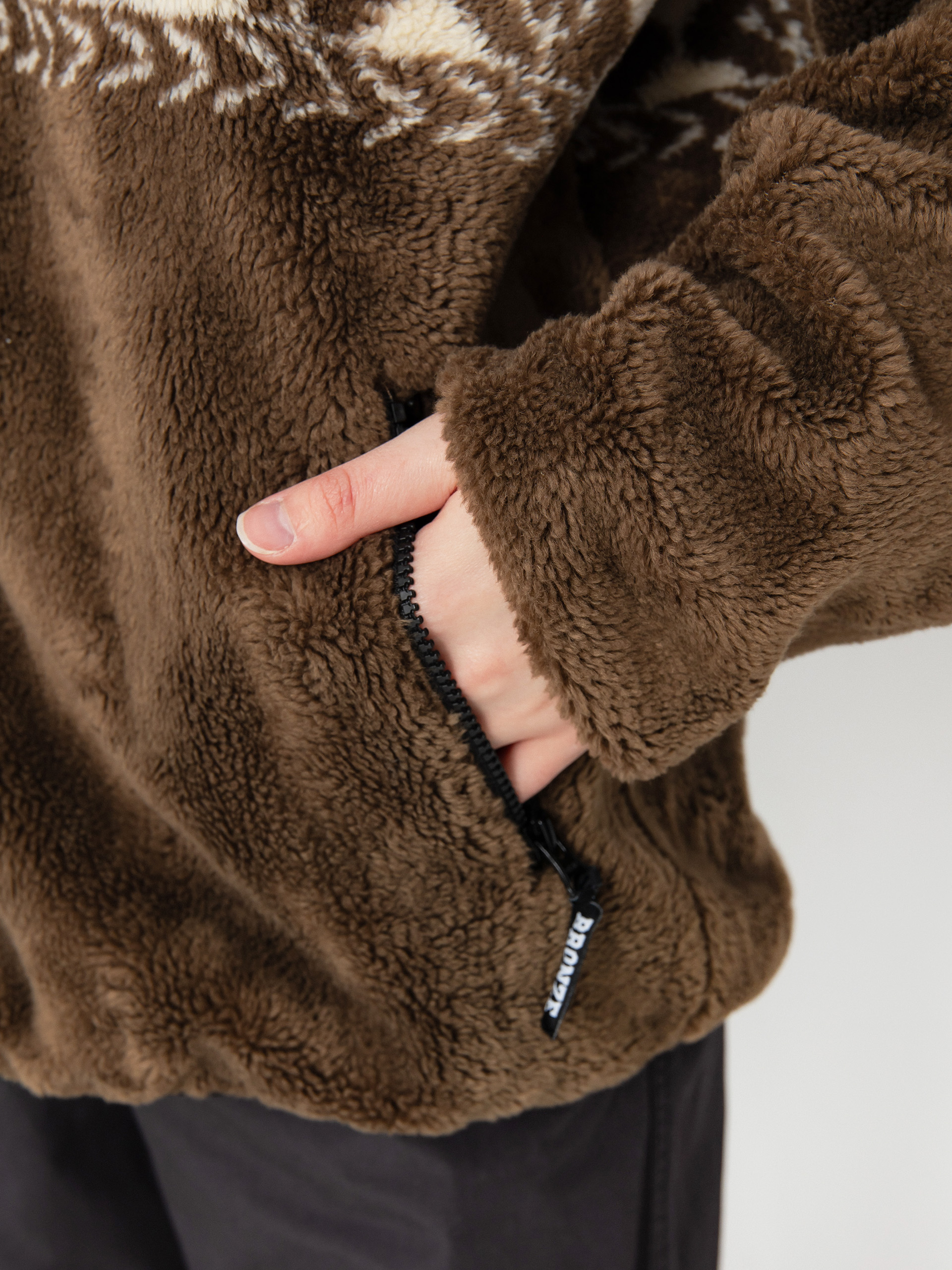 Męski Polar HUF X Bronze High Pile (brown)