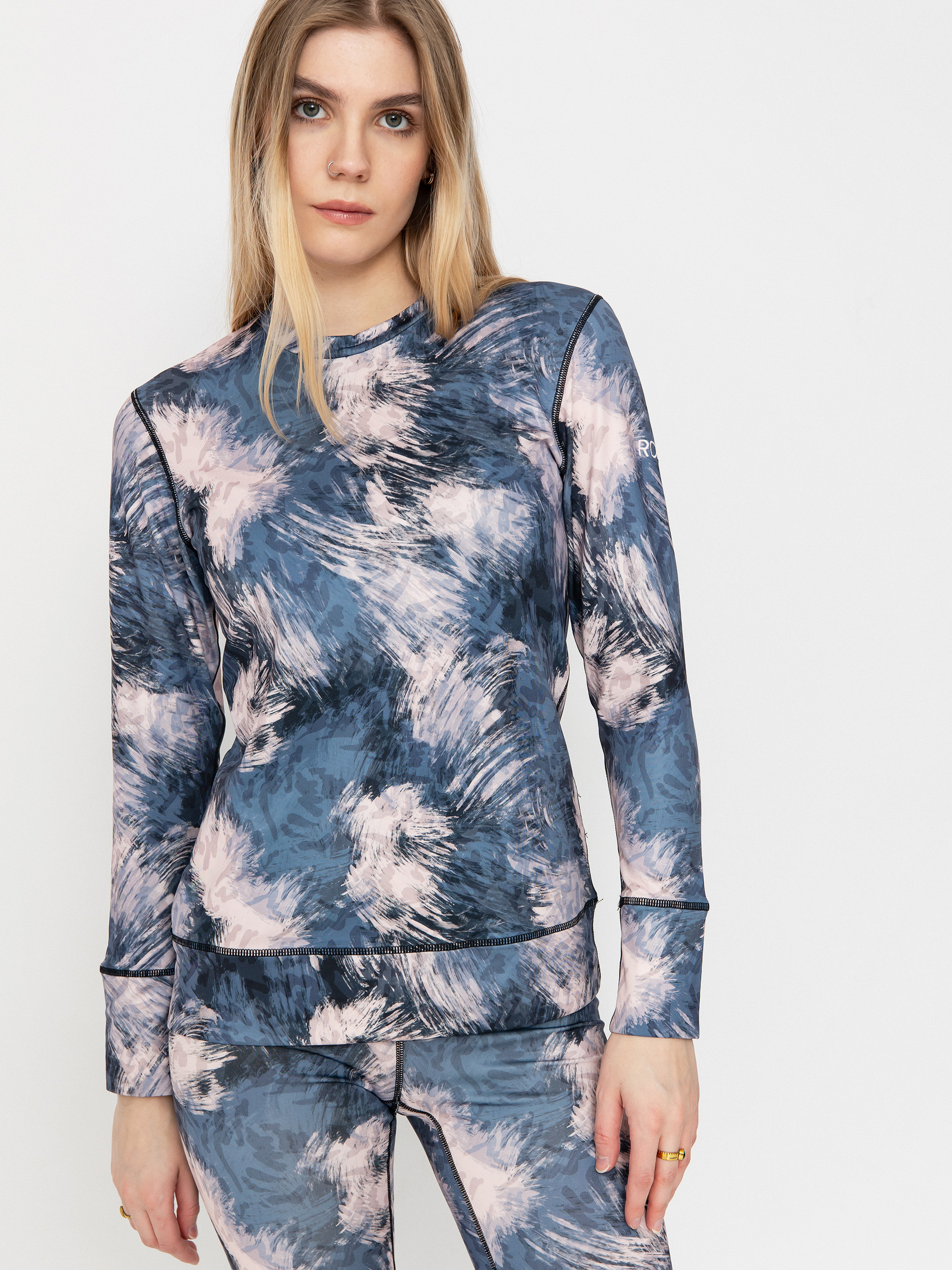 Damski Longsleeve aktywny Roxy Daybreak Brushed (darknight)