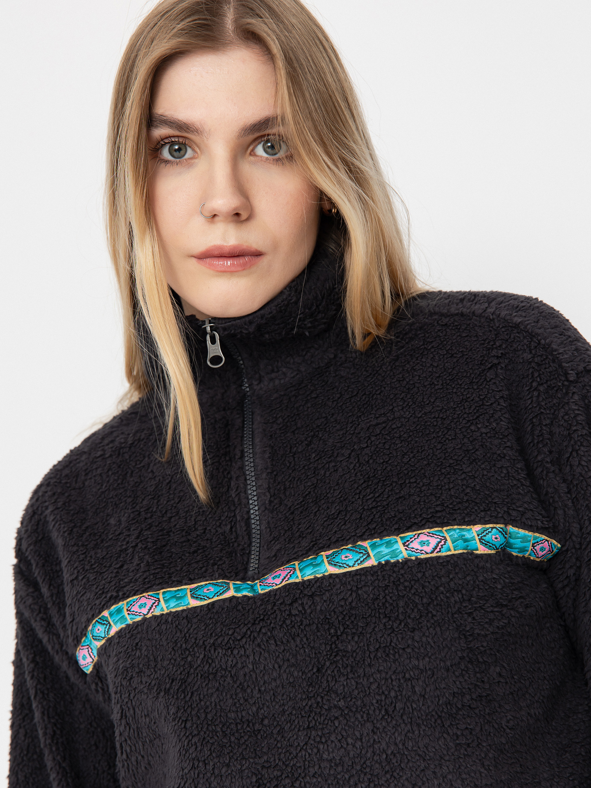 Damski Polar Billabong Holiday Cropped (black sands)