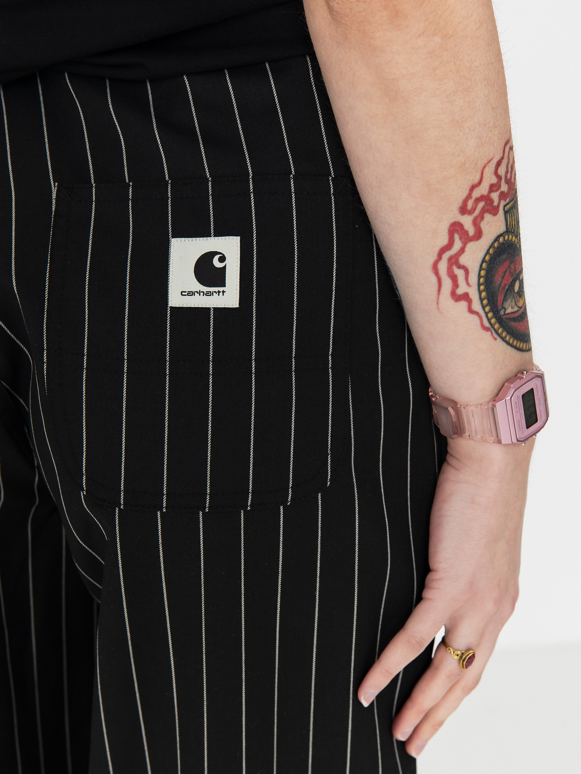 Spodnie Carhartt WIP Seaton Wmn (seaton stripe black)