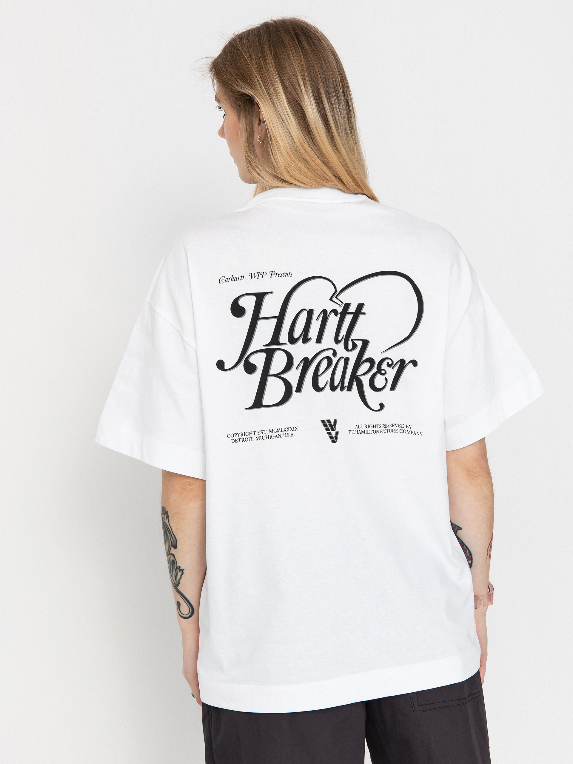 T-shirt Carhartt WIP Harttbreaker Wmn (white)