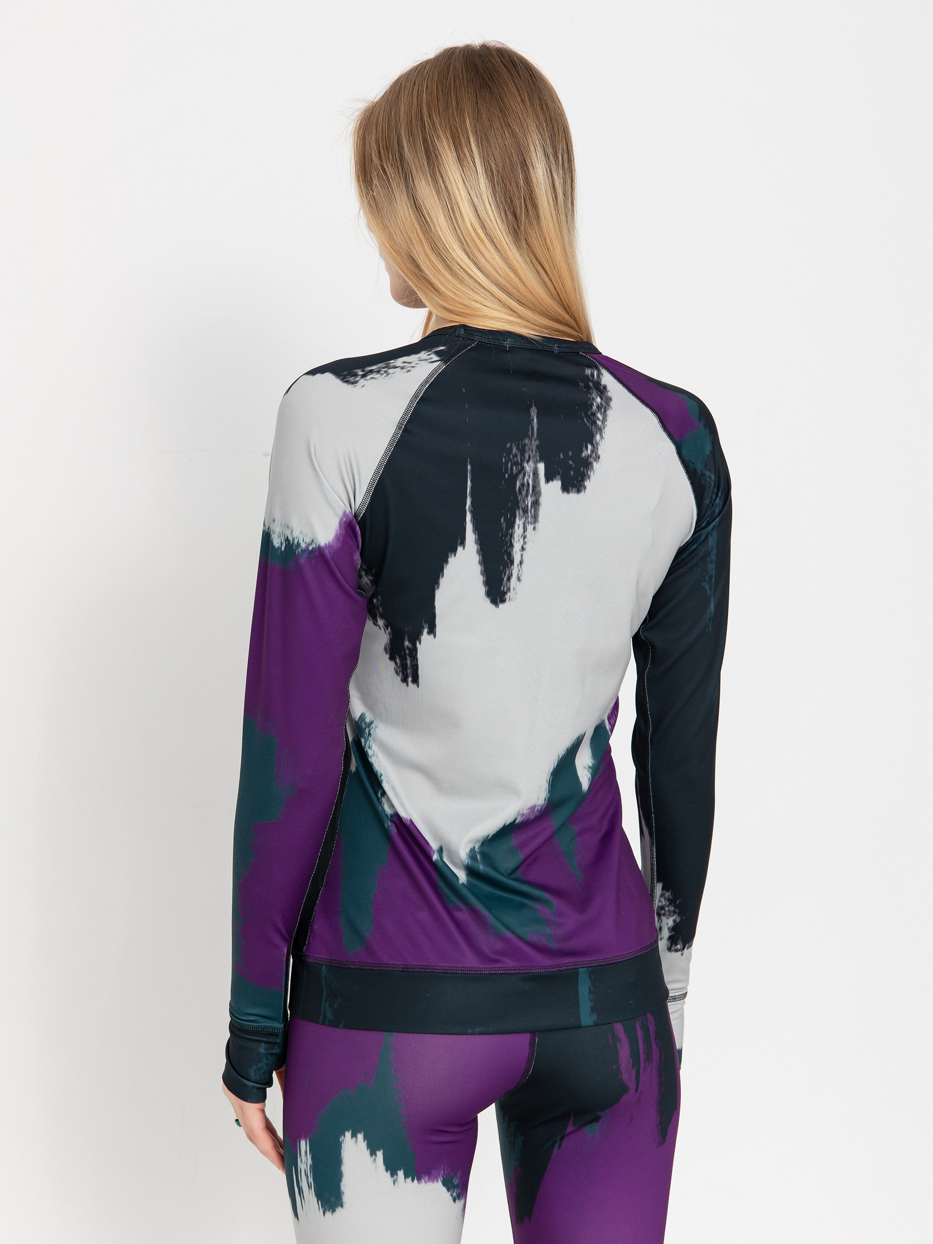 Damski Longsleeve Burton Lightweight X Crew (silver sconce/forest chalk)