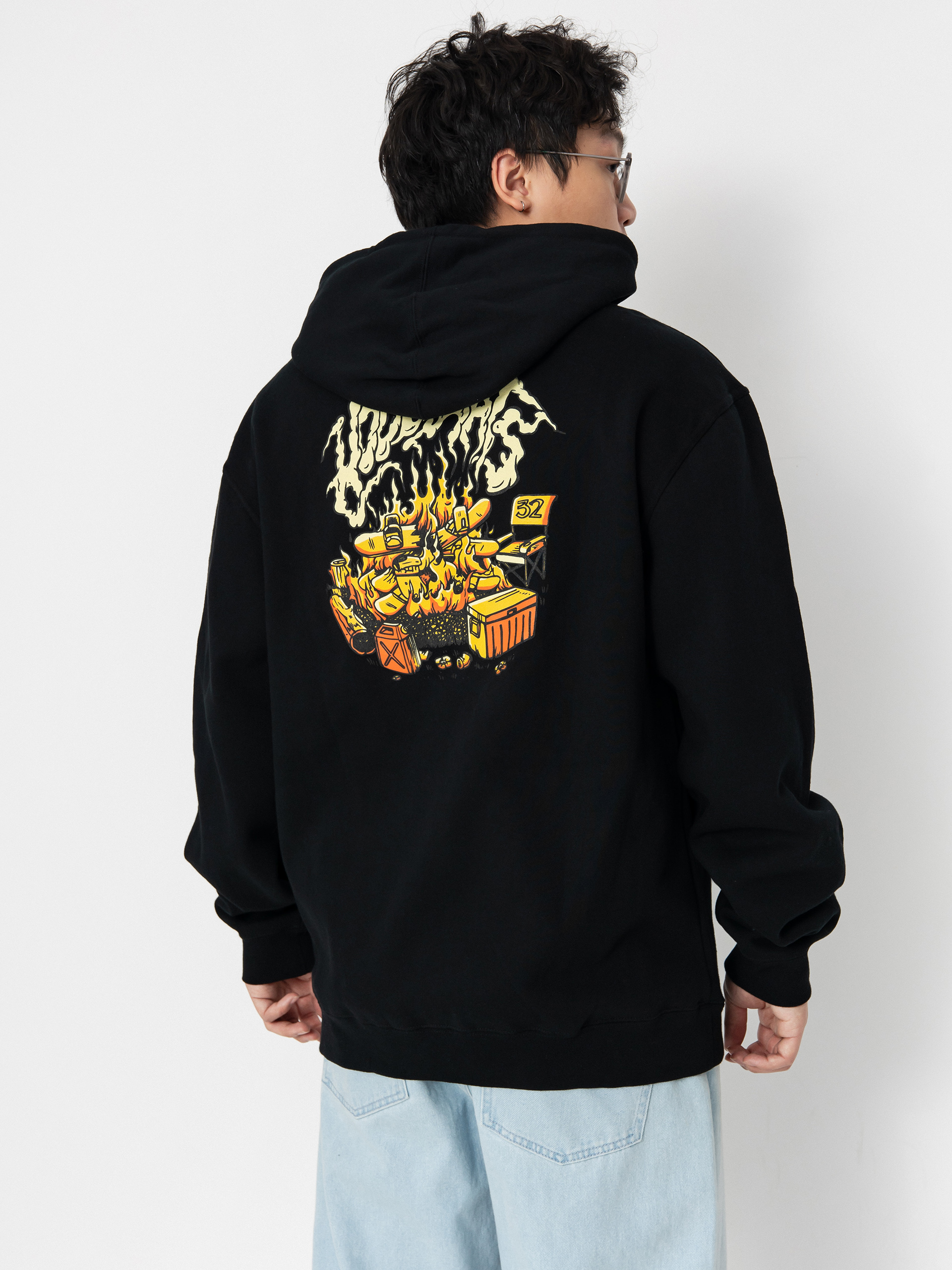 Bluza z kapturem ThirtyTwo Hood Rats HD (black/orange)