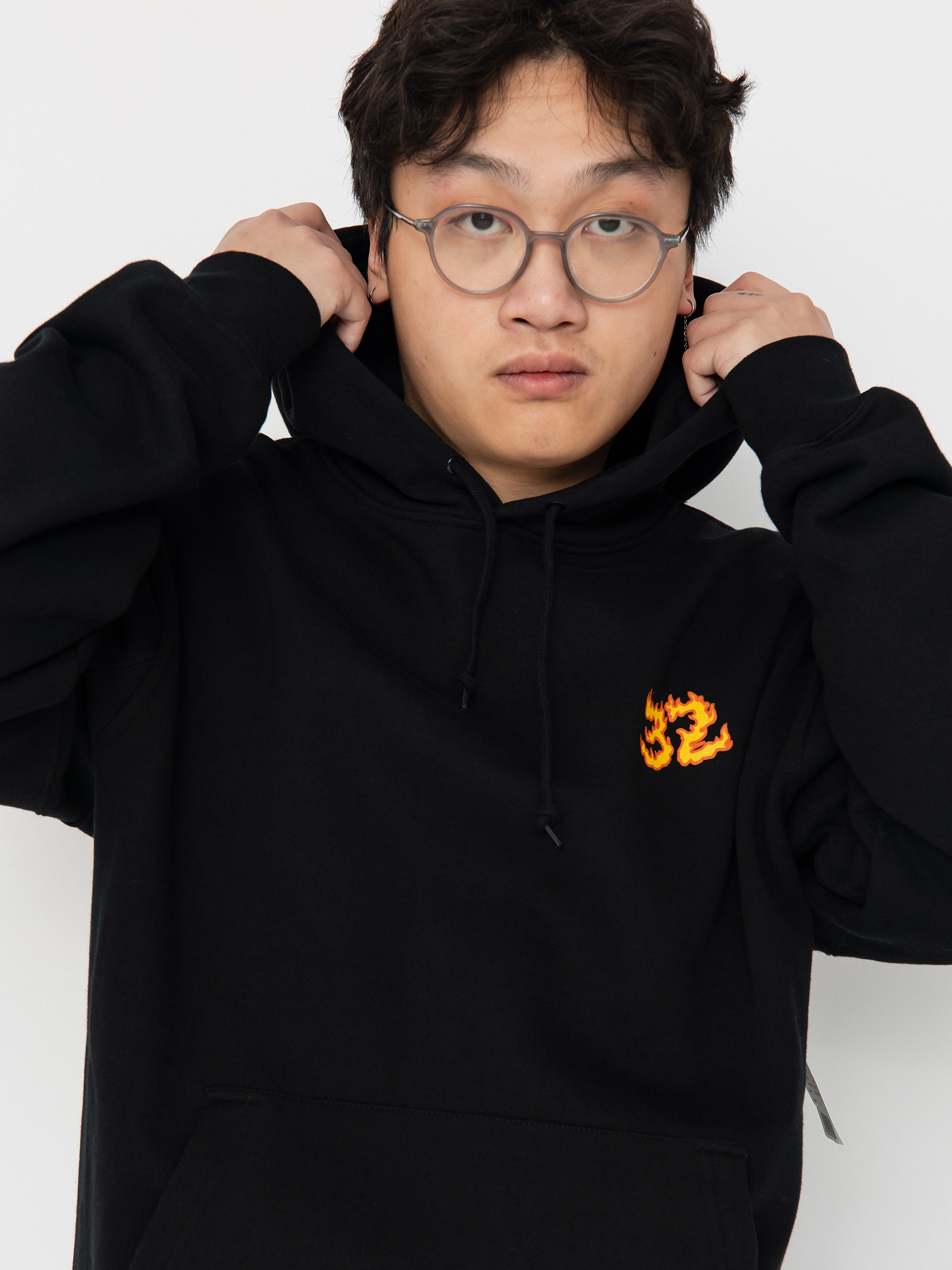 Bluza z kapturem ThirtyTwo Hood Rats HD (black/orange)
