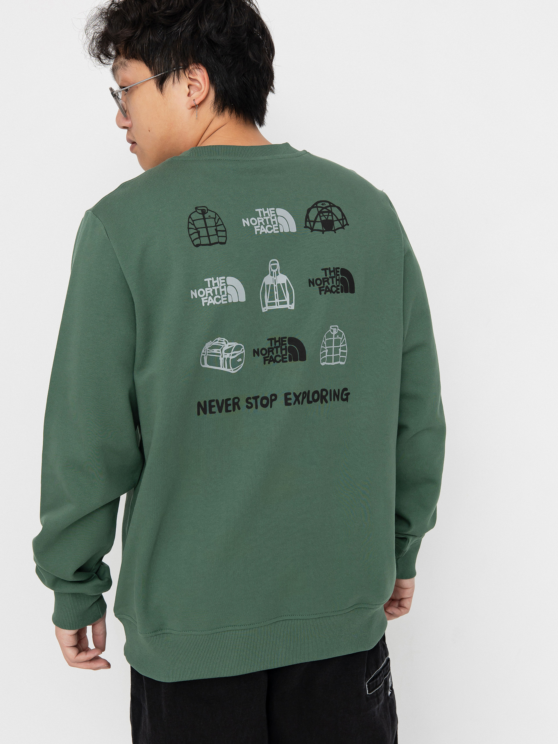 Bluza The North Face Outdoor Graphic (duck green)