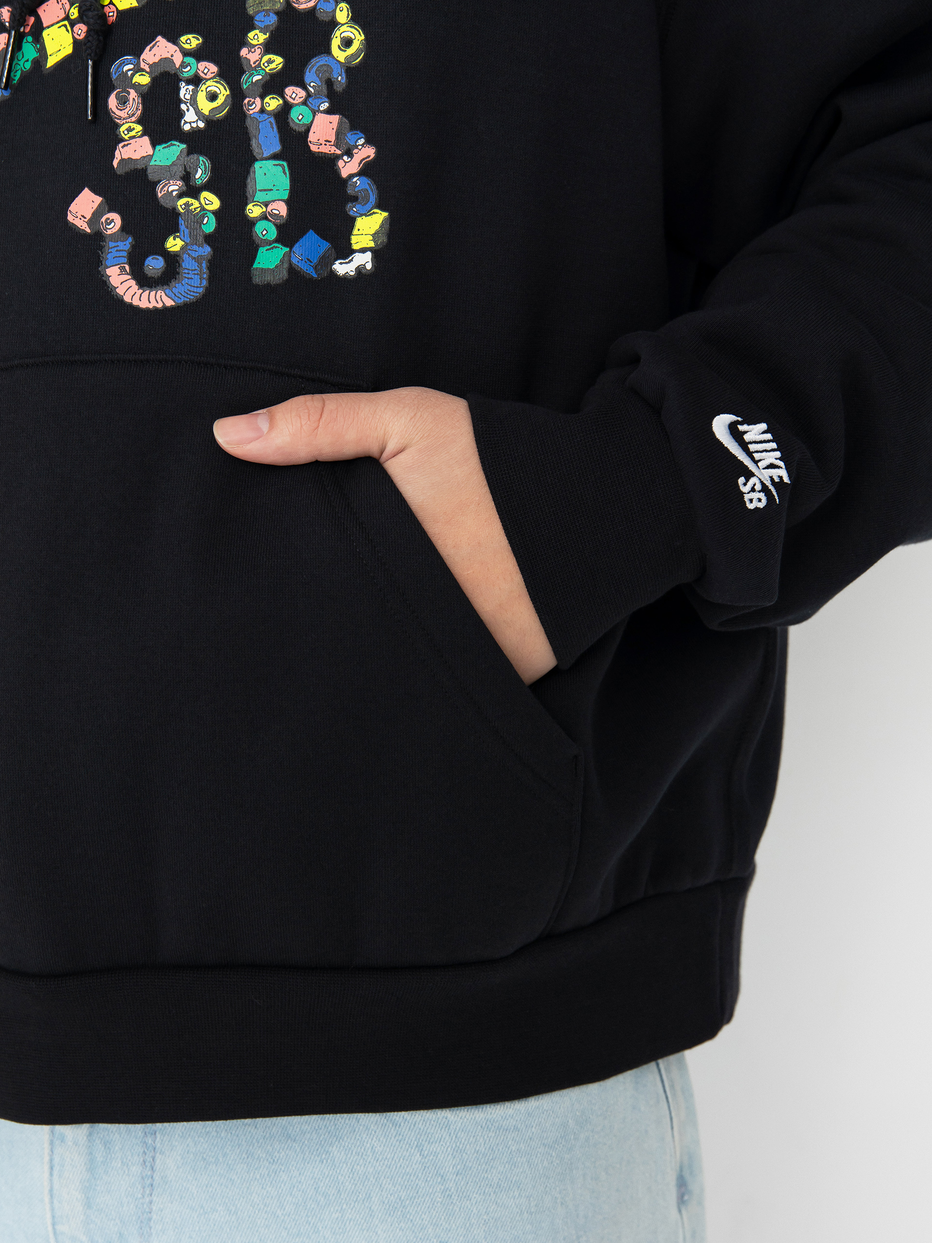 Bluza z kapturem Nike SB Sugar High HD (black/white)