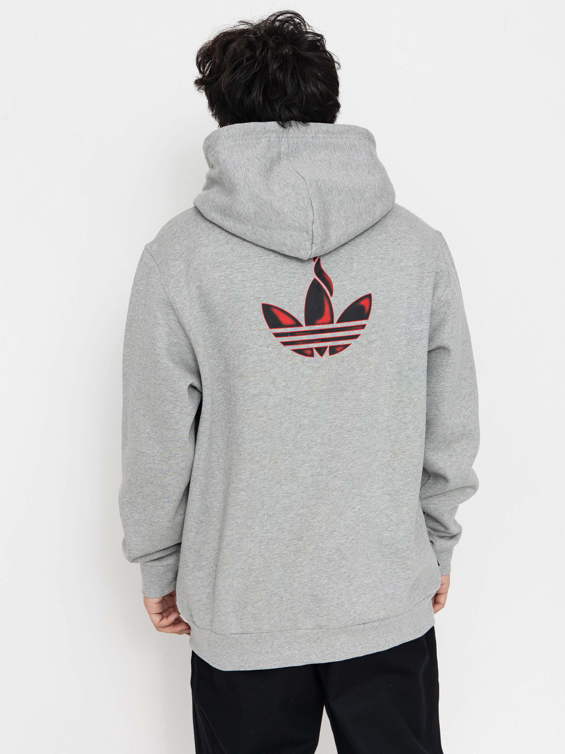 Bluza z kapturem adidas Trf Trch HD (mgreyh/red)