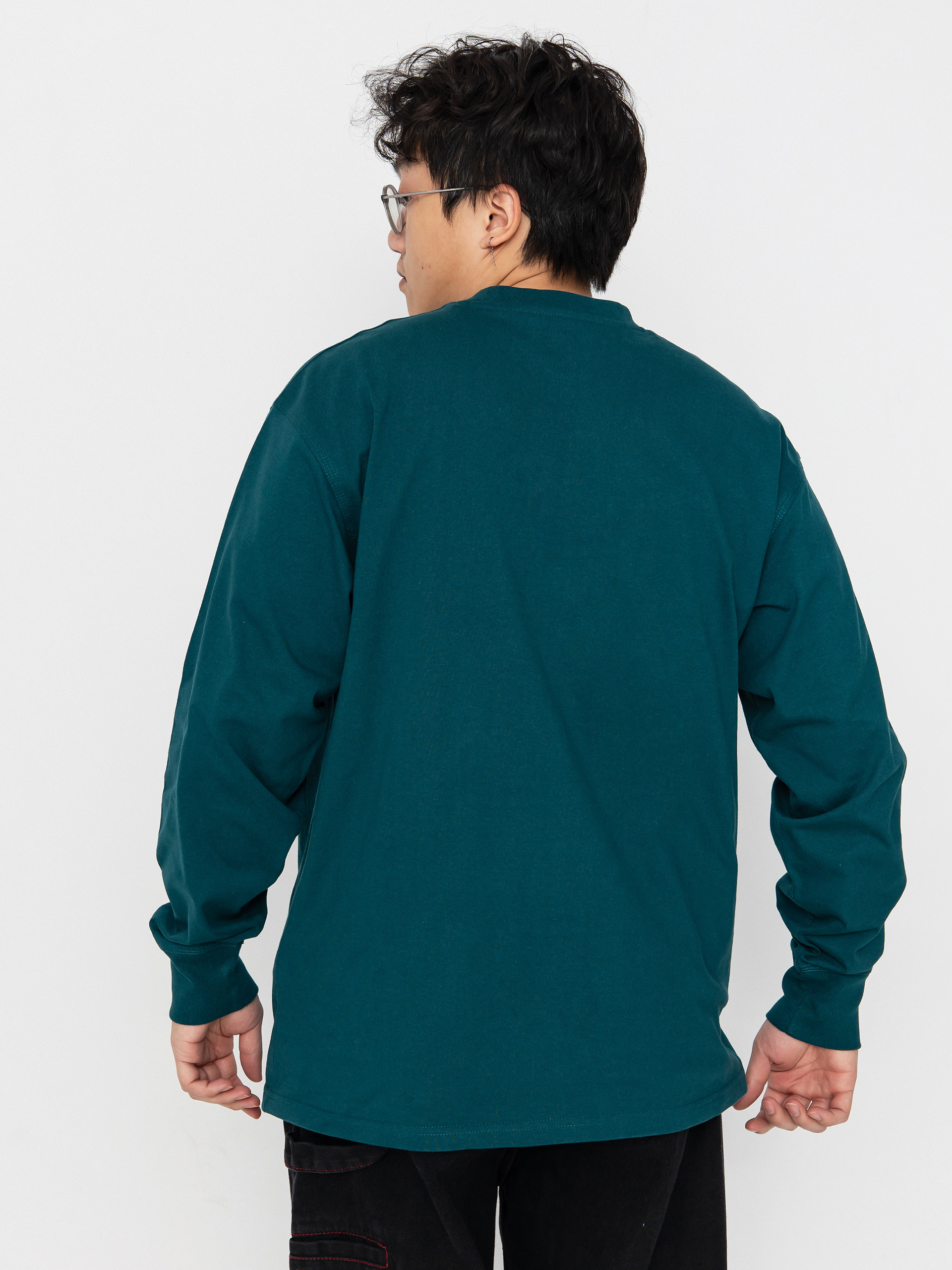 Longsleeve Carhartt WIP American Script (malachite)