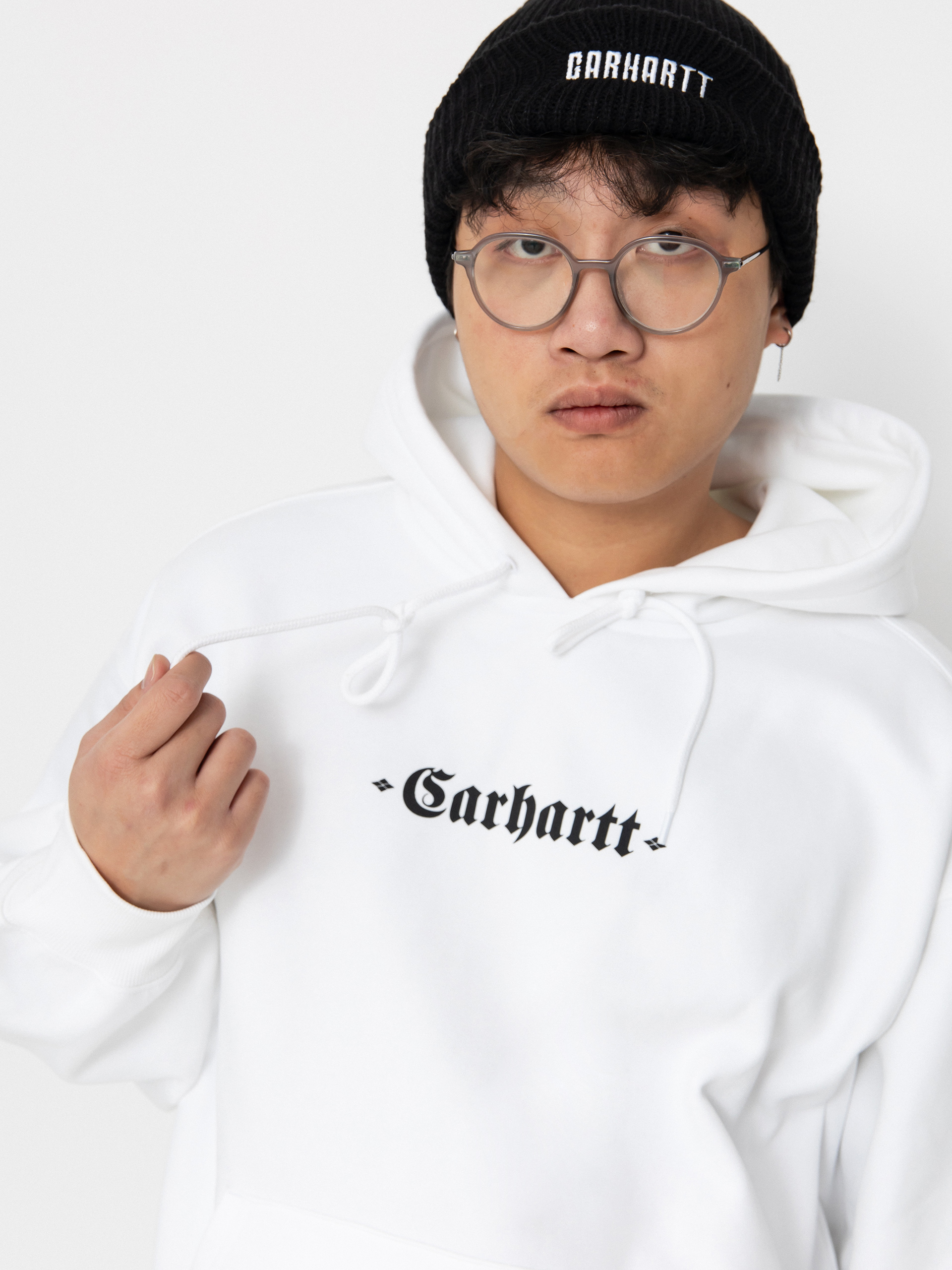 Bluza z kapturem Carhartt WIP Greatest Hits HD (white/black)