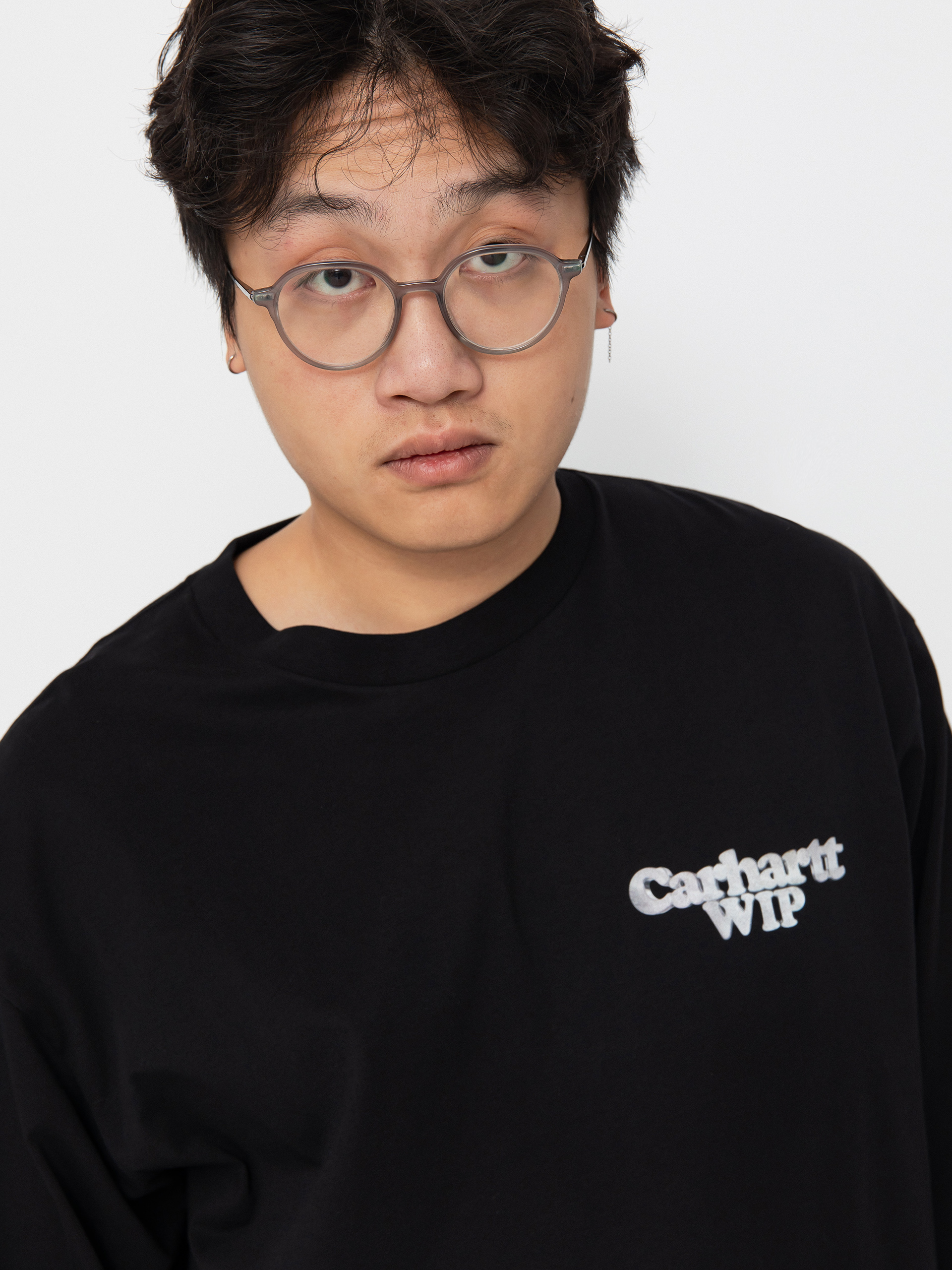 Longsleeve Carhartt WIP Chain Link (black/silver)