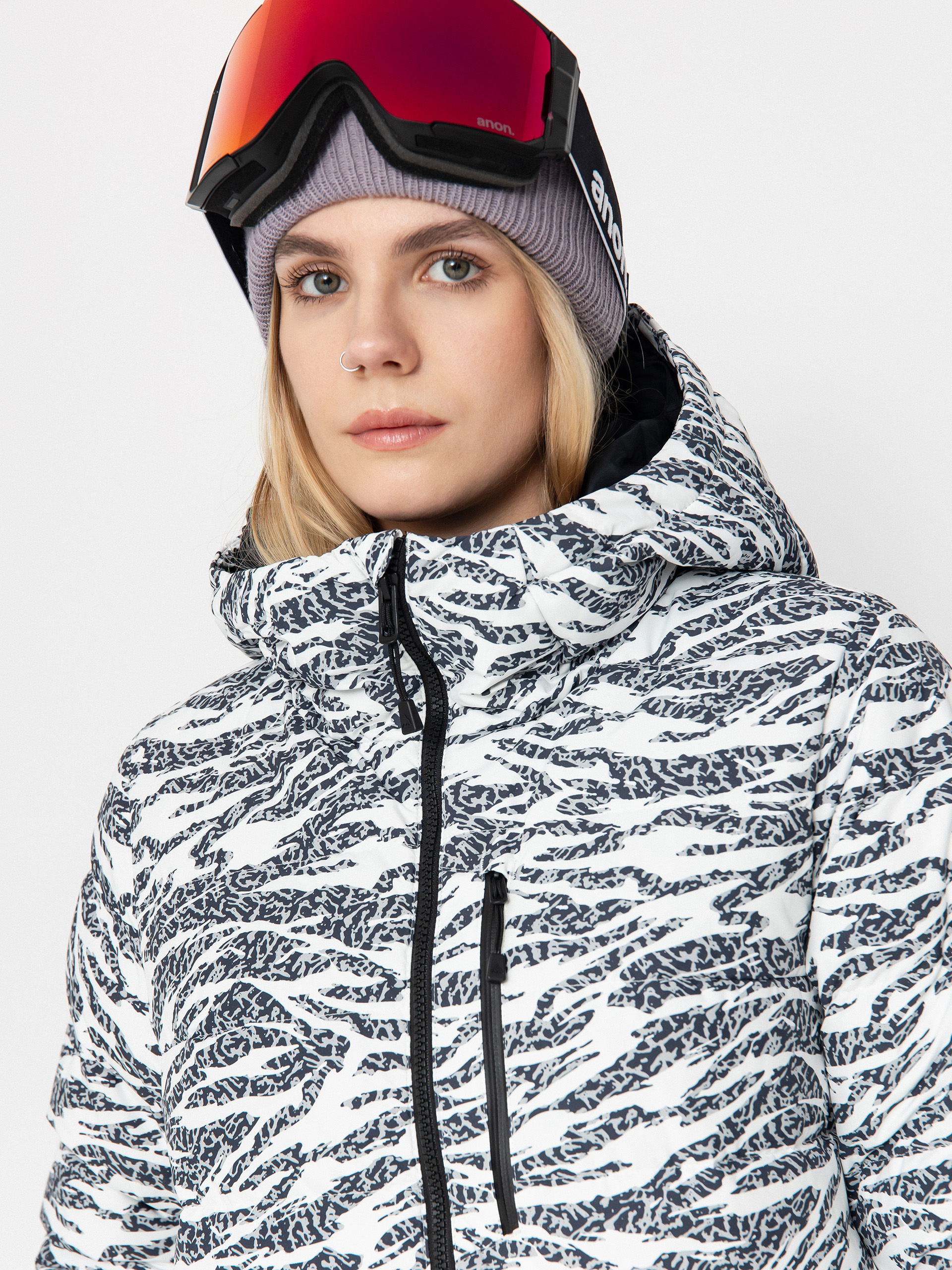 Damska Kurtka snowboardowa Burton Loyil Down (zebra camo)