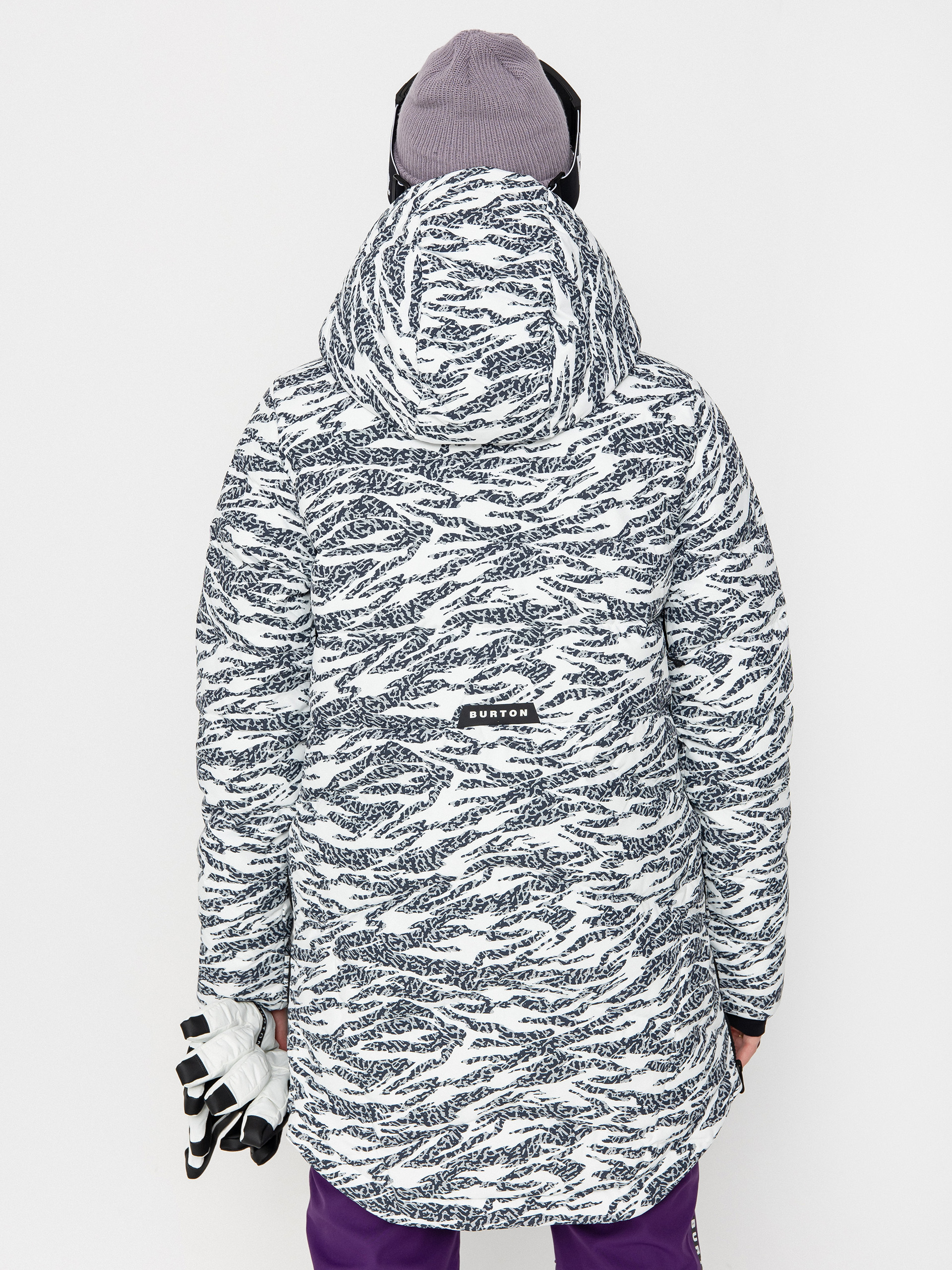 Damska Kurtka snowboardowa Burton Loyil Down (zebra camo)