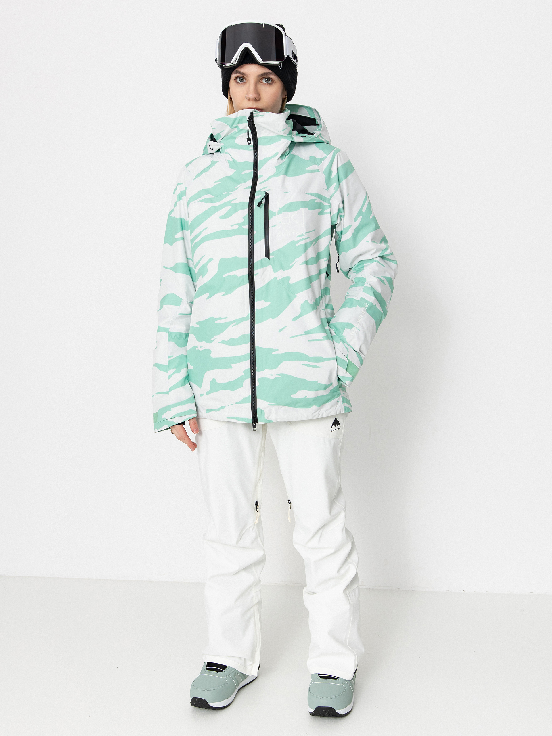 Damska Kurtka snowboardowa Burton Ak Gore Tex Embark (oversized zebra)