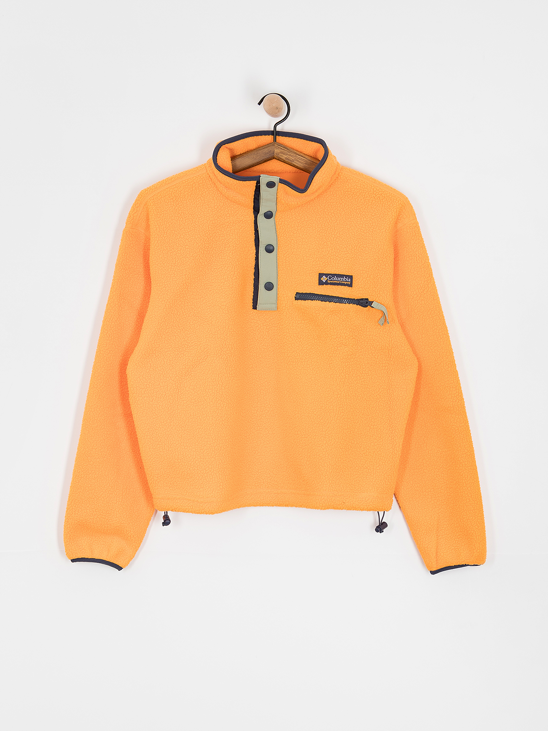 Damski Polar Columbia Helvetia II Cropped Half Snap (summer orange)