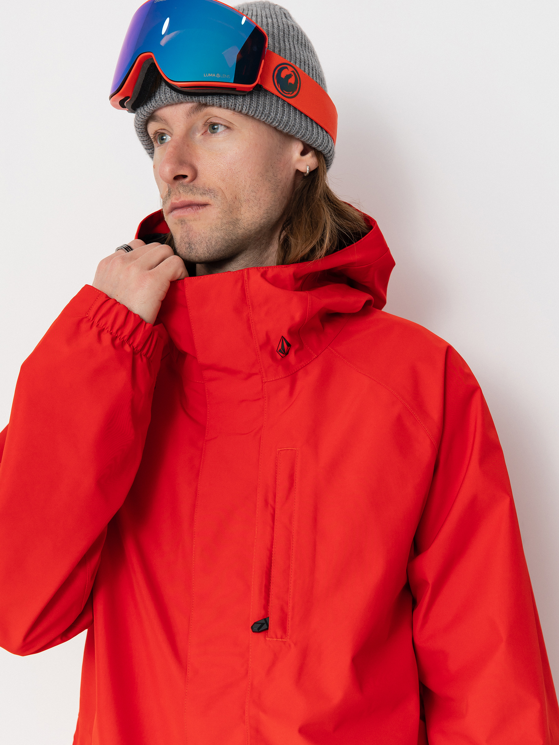 Kurtka snowboardowa Volcom Dua Gore Tex - czerwony (crimson)