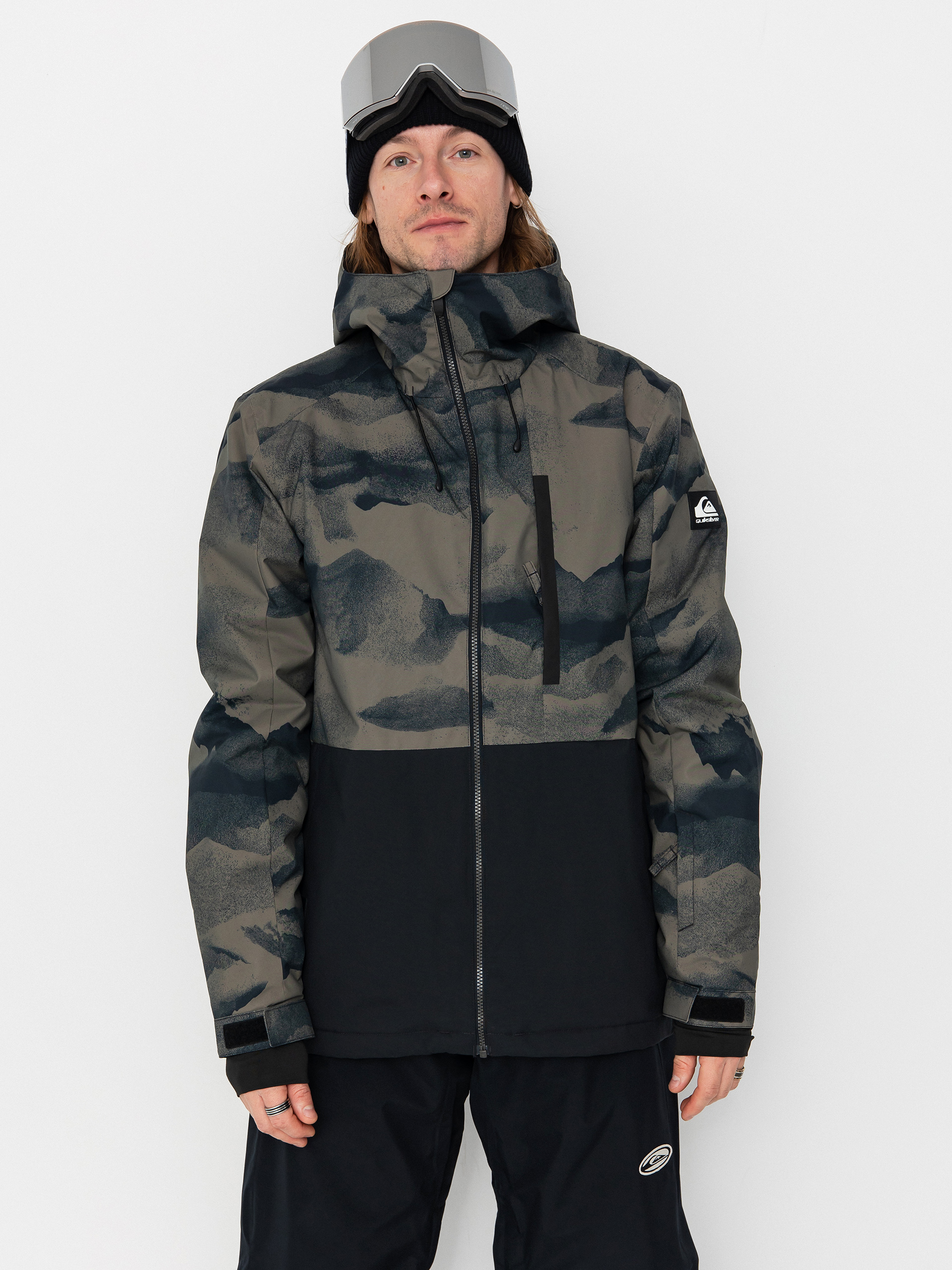 Kurtka snowboardowa Quiksilver Mission Printed Block (mountain spray cante)