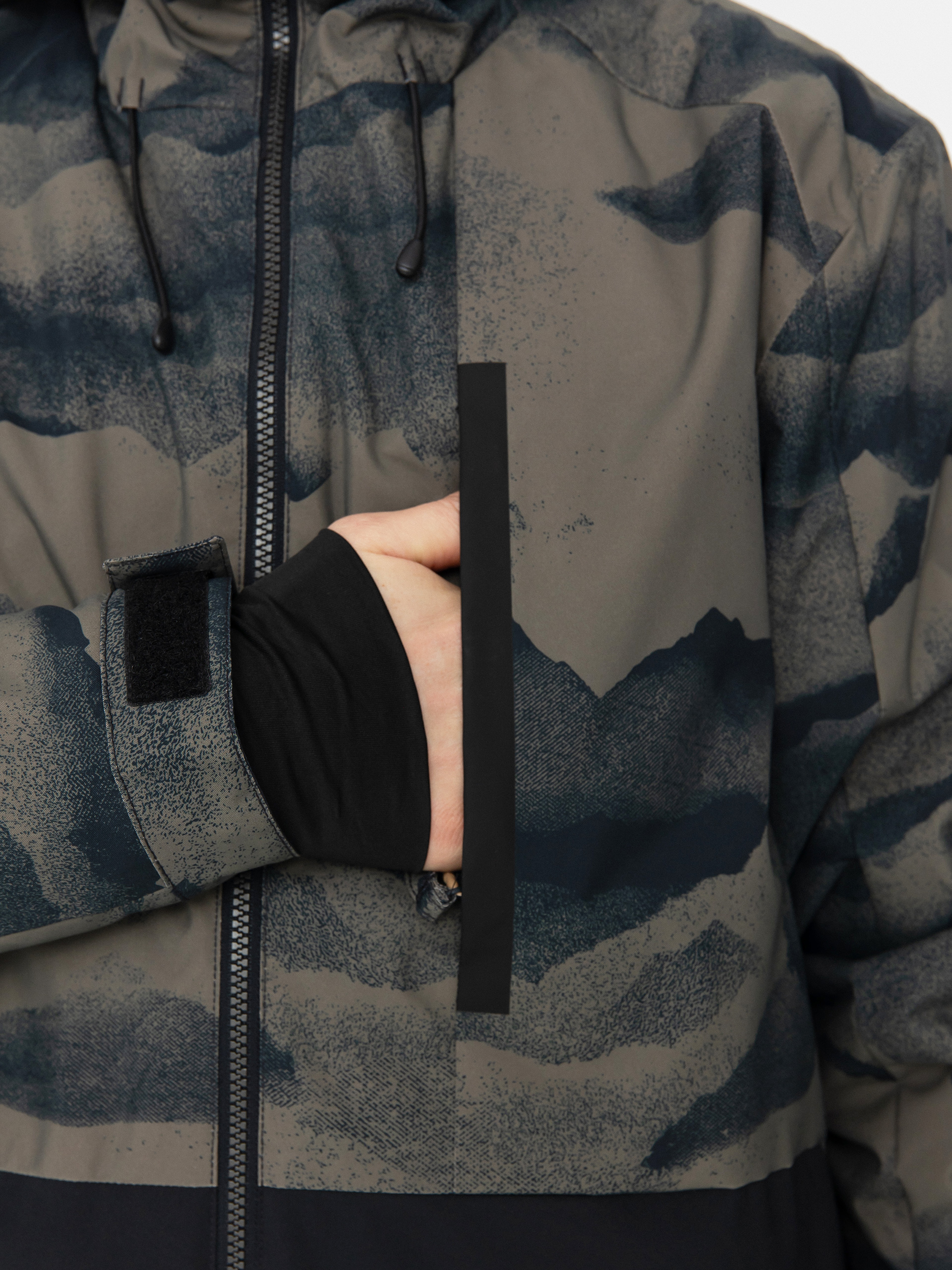 Męska Kurtka snowboardowa Quiksilver Mission Printed Block (mountain spray cante)