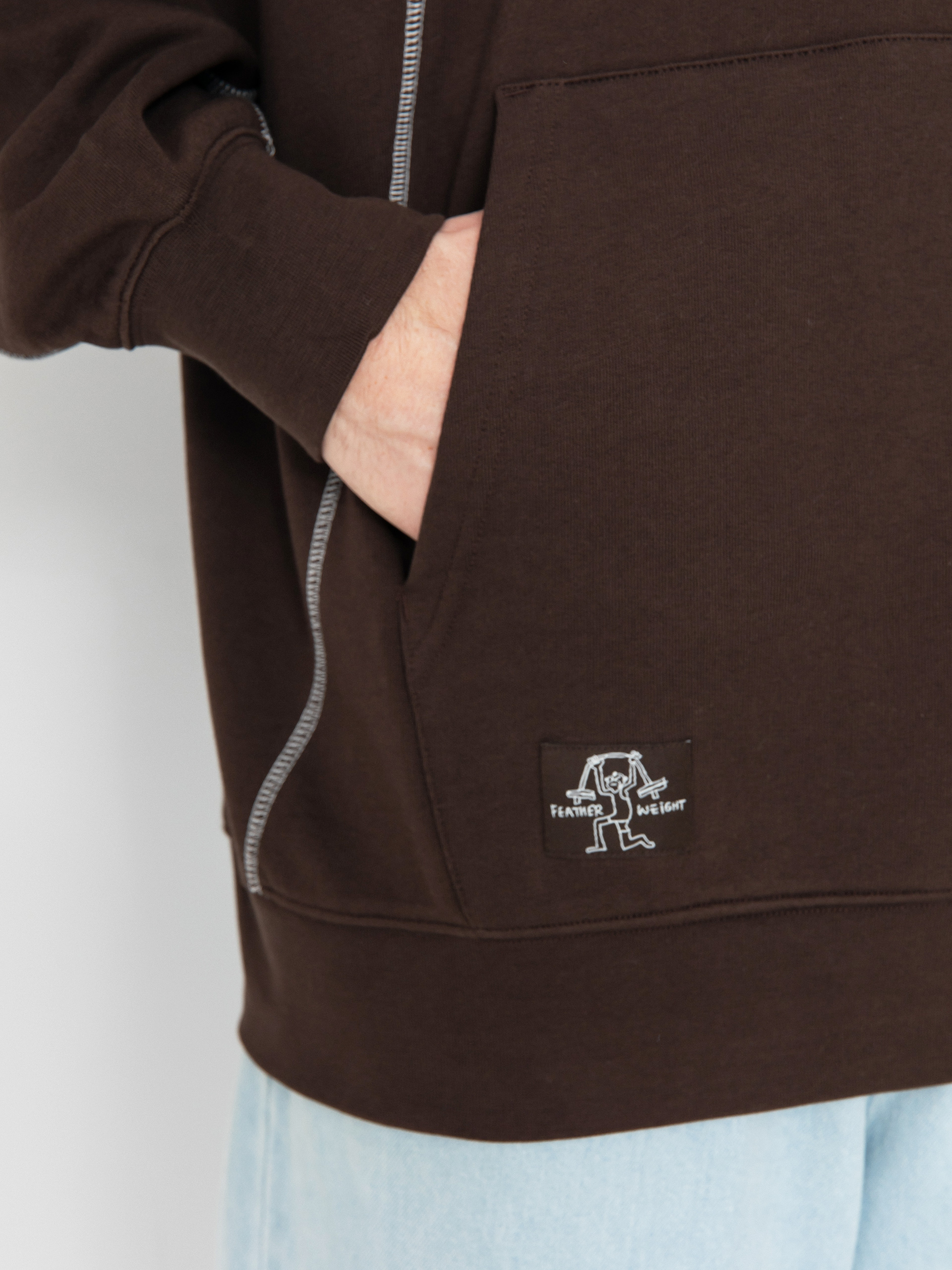 Bluza z kapturem adidas Shmoo Fw HD (dbrown/cwhite)