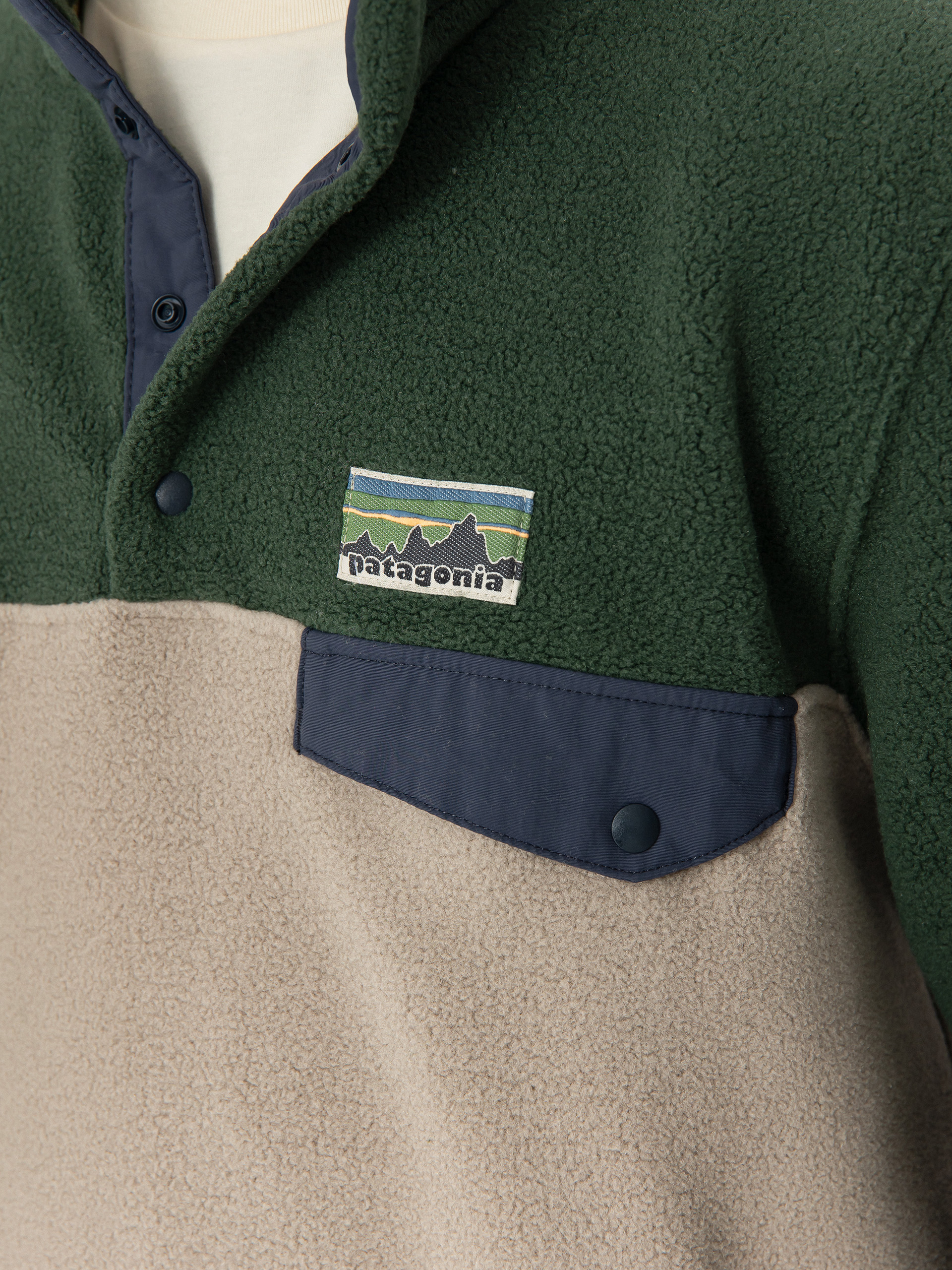 Męski Polar Patagonia LW Synch Snap T (seabird grey)