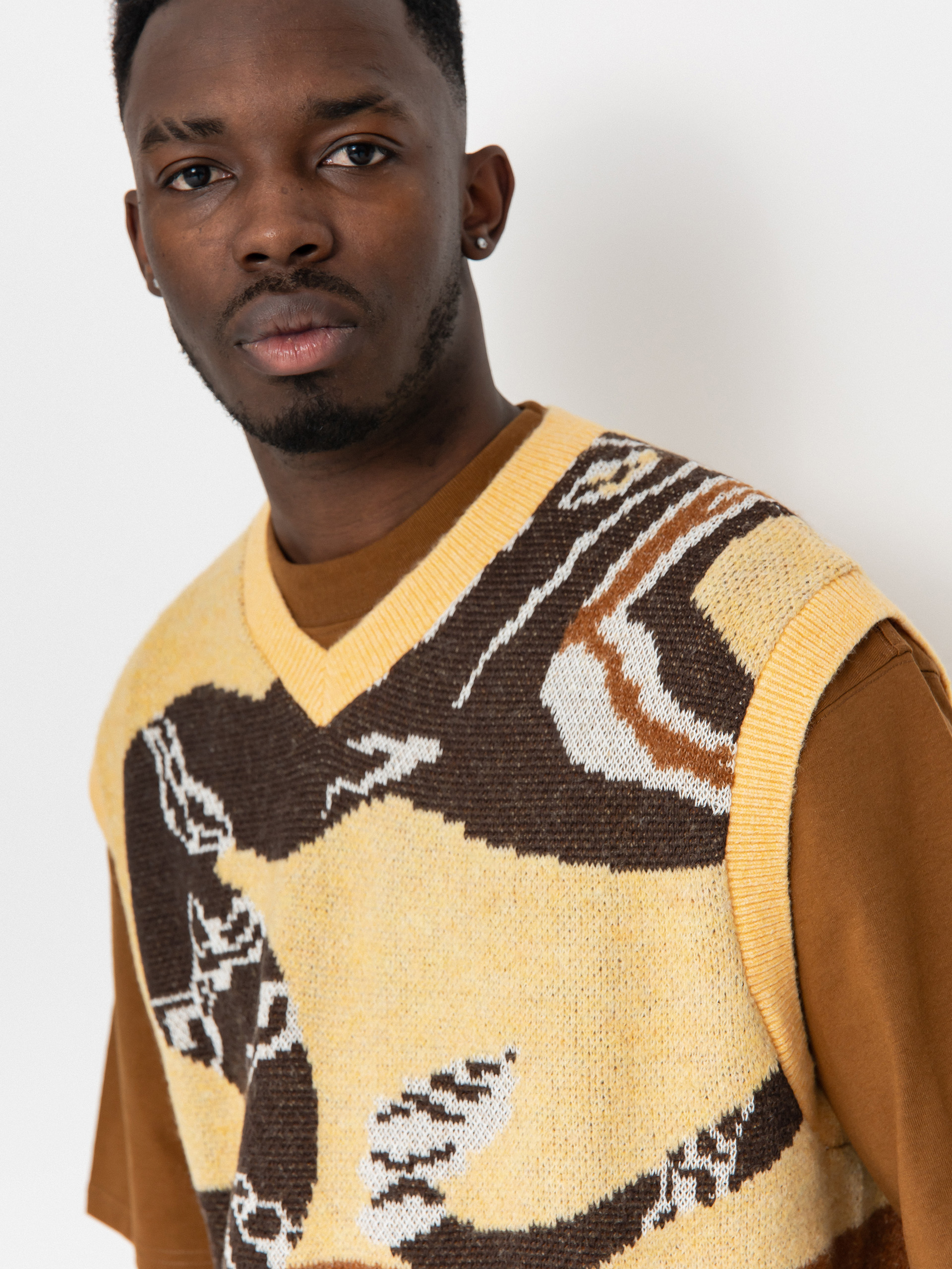 Kamizelka Nike SB SL Sweater Snake (celestial gold/lt british tan)