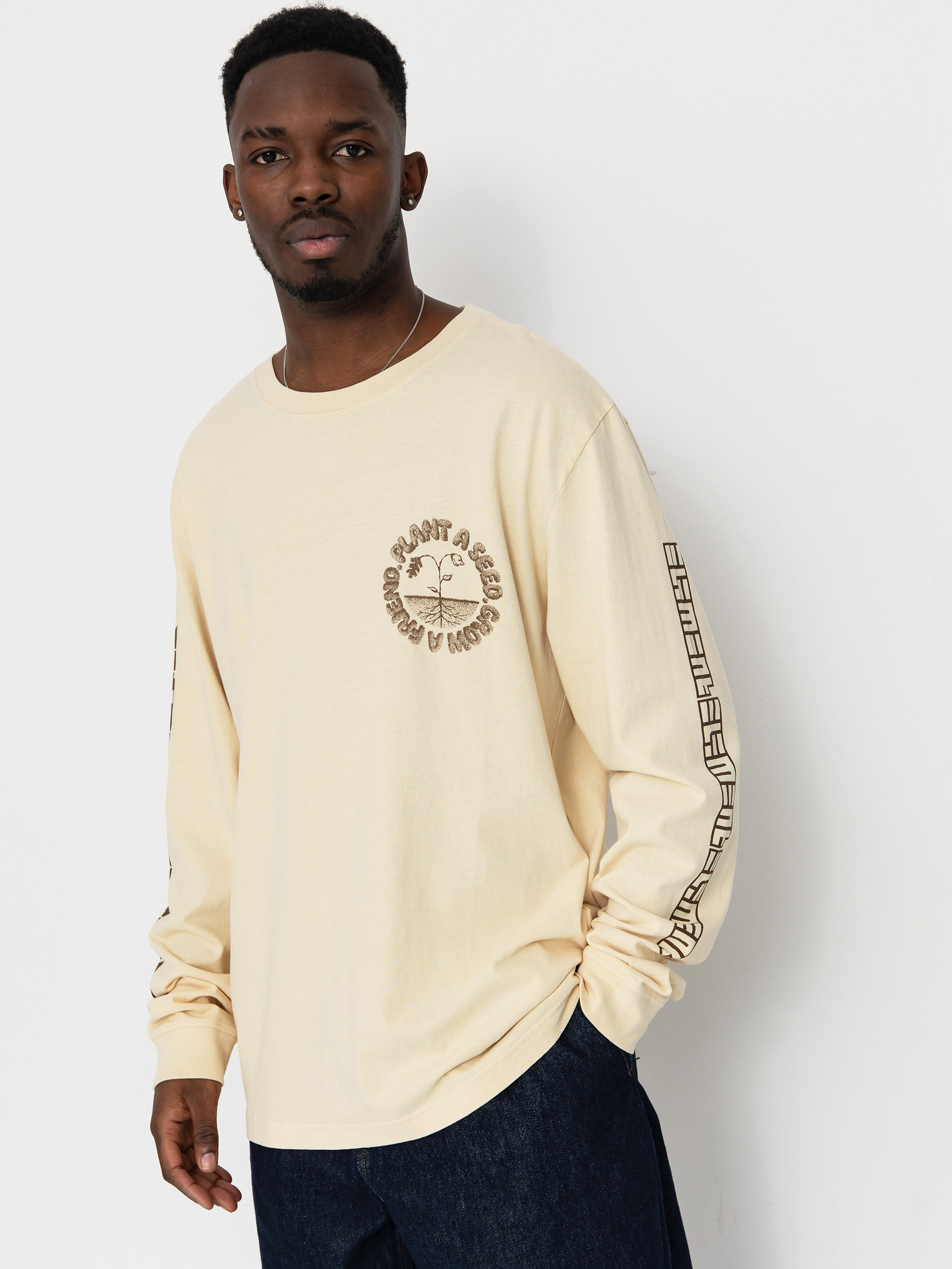 Longsleeve Element Ocnc Grow A Friend (parchment)