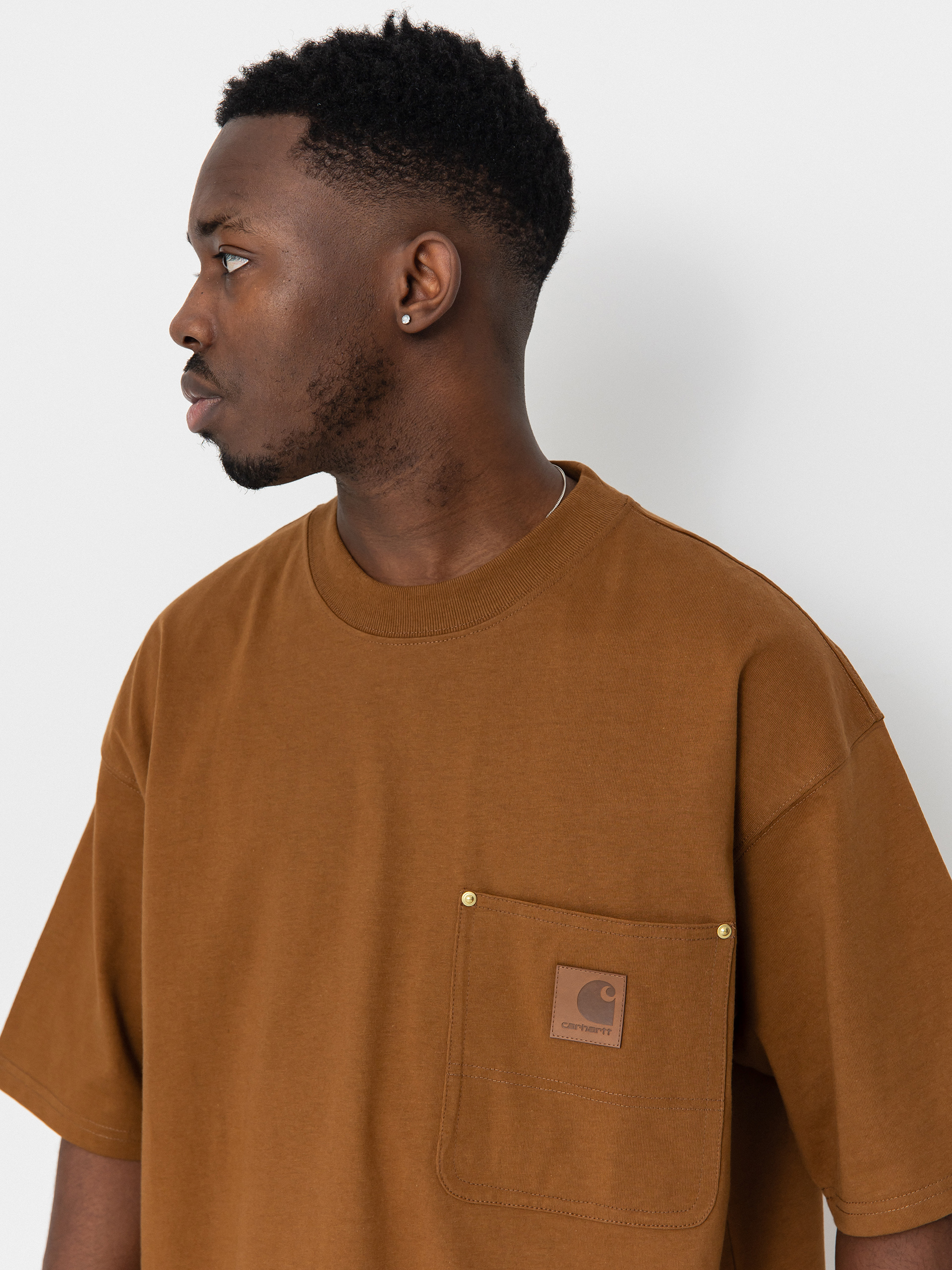 T-shirt Carhartt WIP Eldon Pocket (hamilton brown)