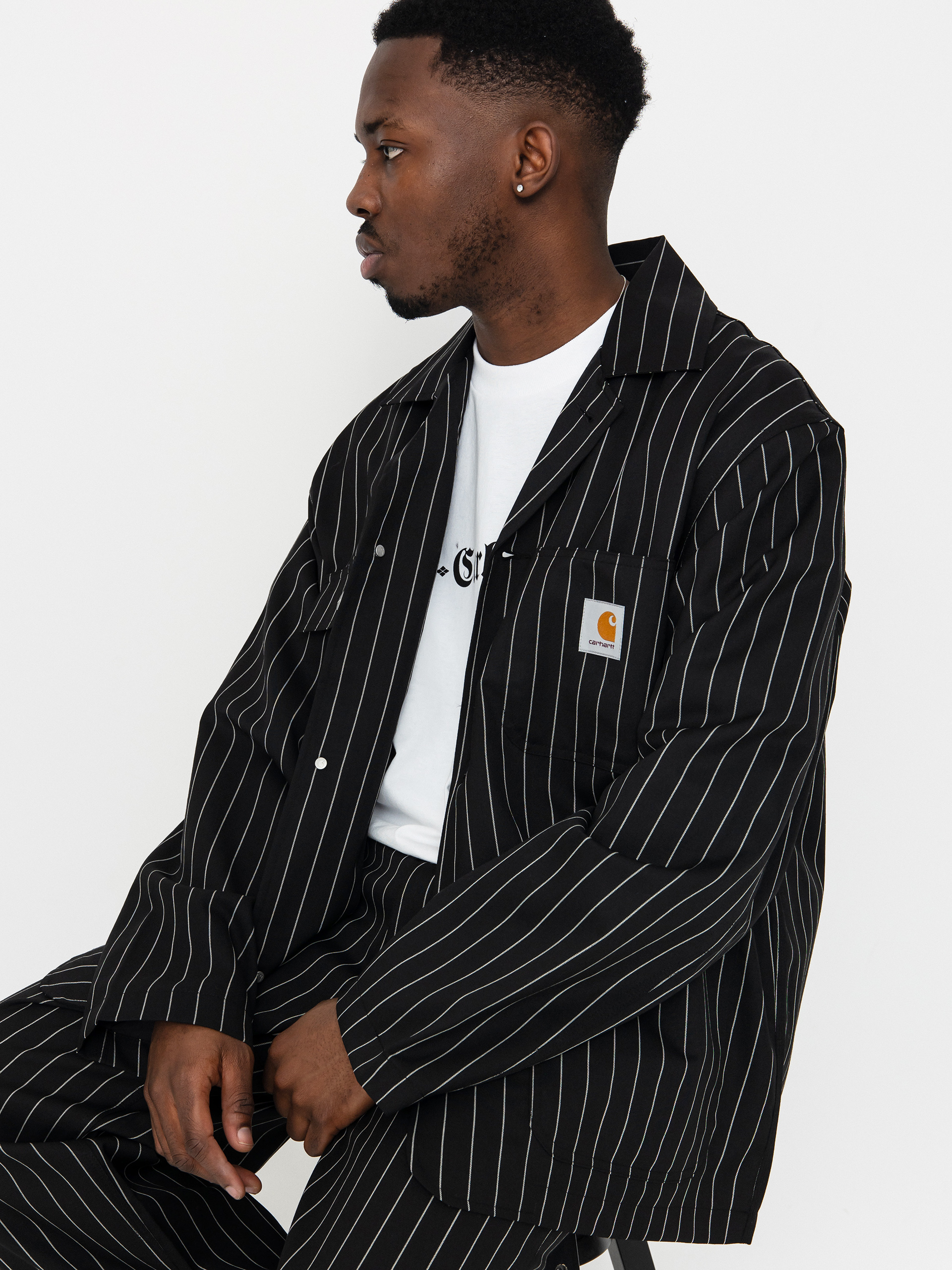 Kurtka Carhartt WIP Seaton Blazer (seaton stripe black)