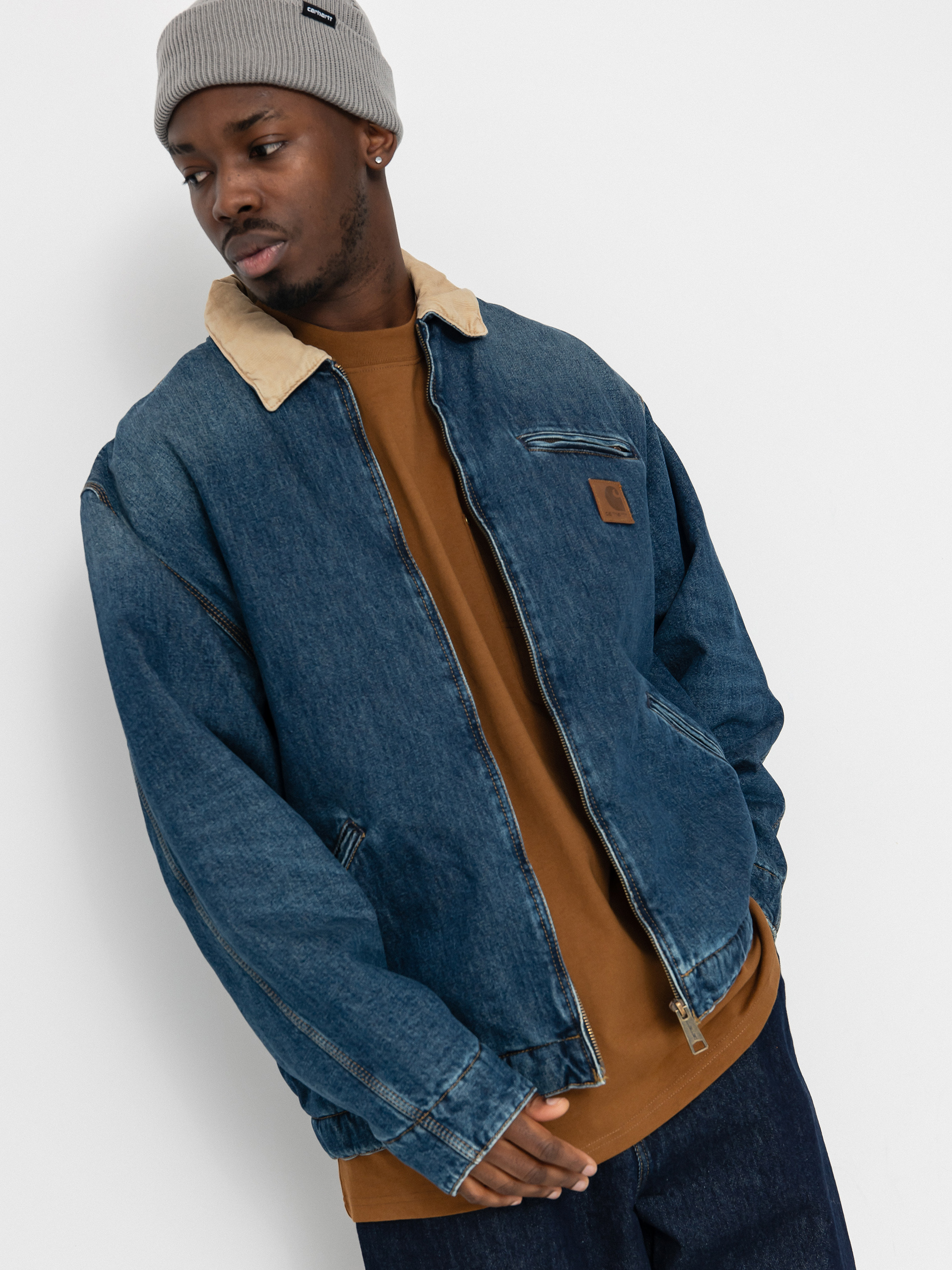 Kurtka Carhartt WIP OG Detroit (blue/dusty h brown)