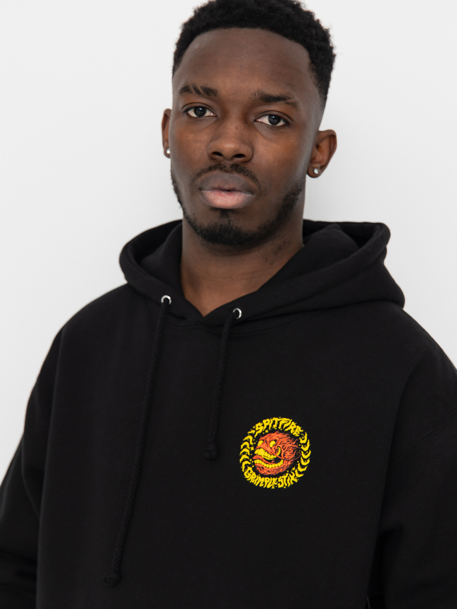 Bluza z kapturem Spitfire Flying Grimple HD (black)